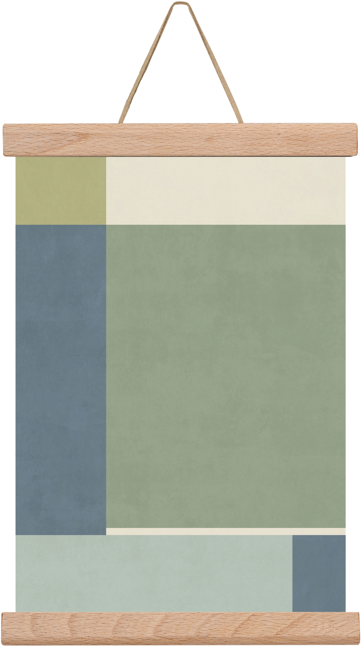 Composition of Geometric Shapes - Gb01, 20x30 cm (20x30 cm), Tölgy akasztó