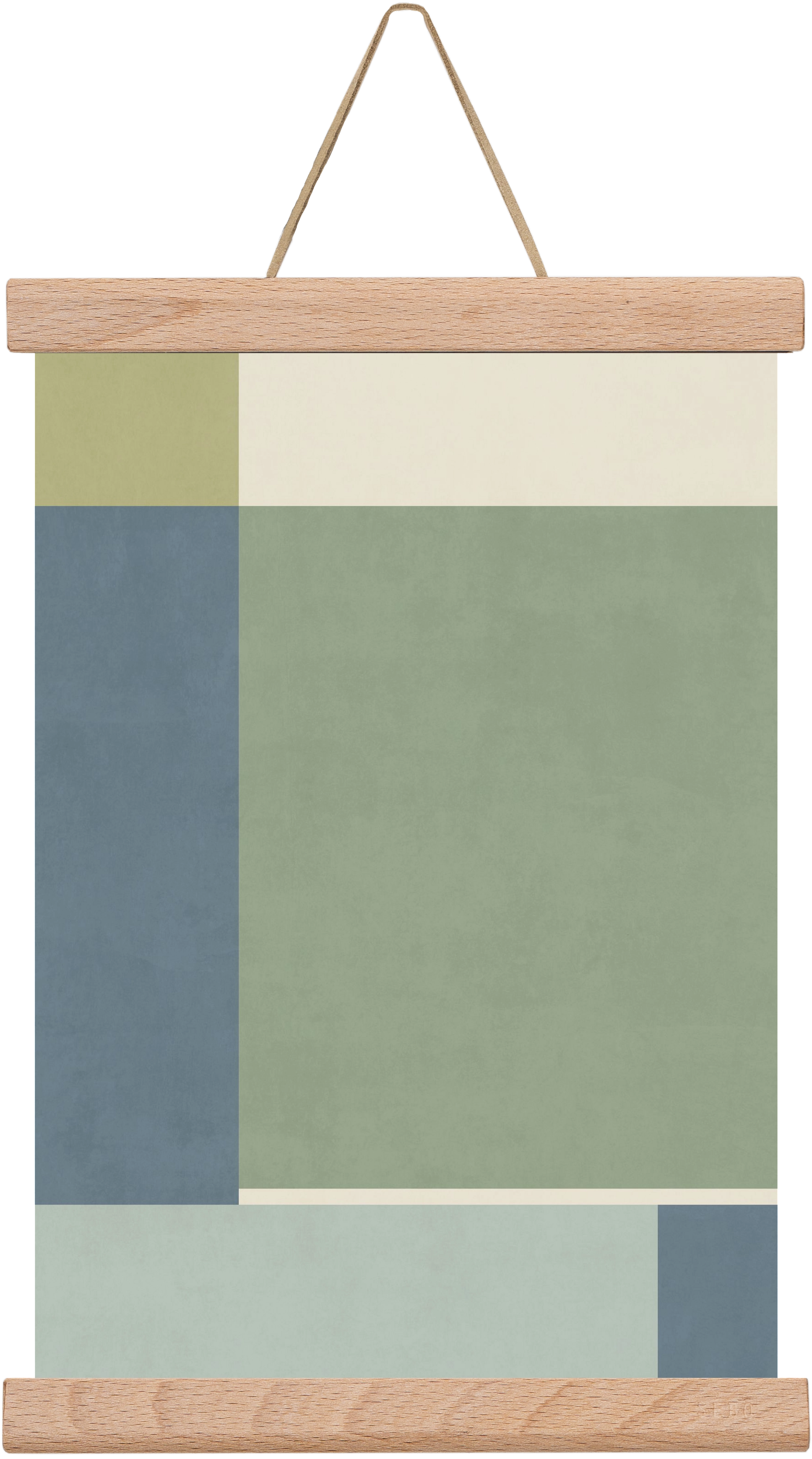 Composition of Geometric Shapes - Gb01, 20x30 cm (20x30 cm), Tölgy akasztó