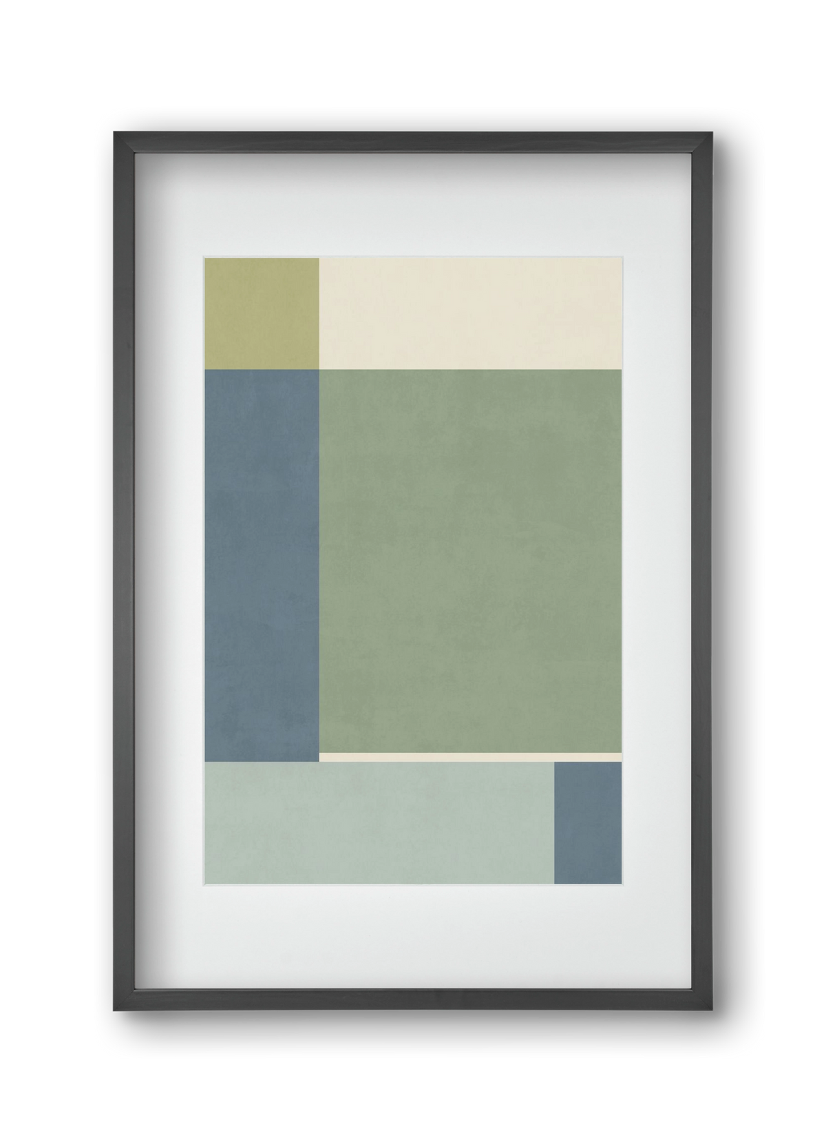 Composition of Geometric Shapes - Gb01, 30x45 cm (20x30 cm), Fekete keret, paszpartuval