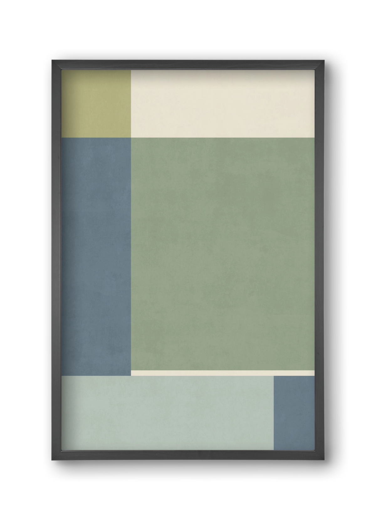 Composition of Geometric Shapes - Gb01, 30x45 cm (30x45 cm), Fekete keret