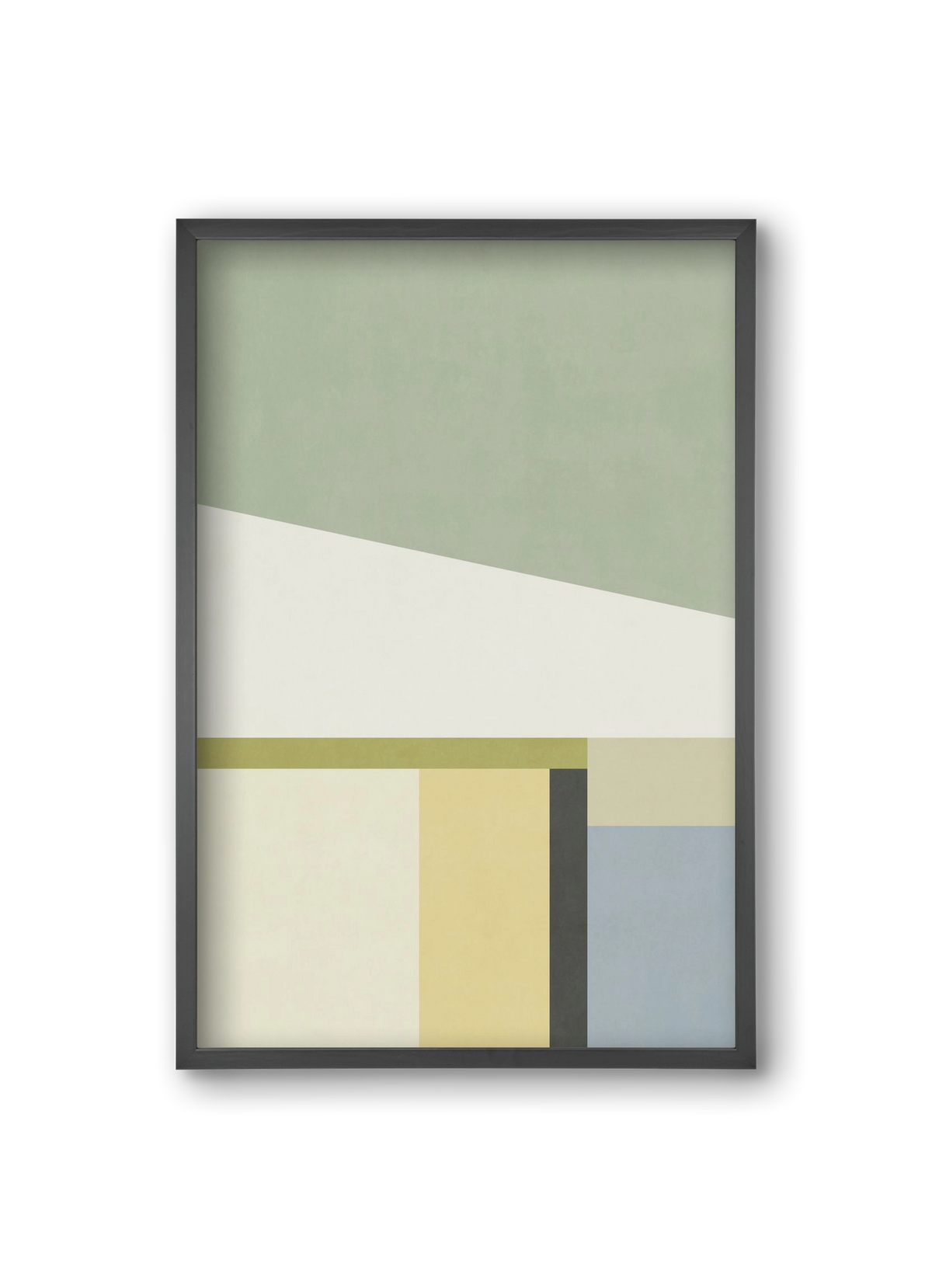 Composition of Geometric Shapes - Gc01, 20x30 cm (20x30 cm), Fekete keret