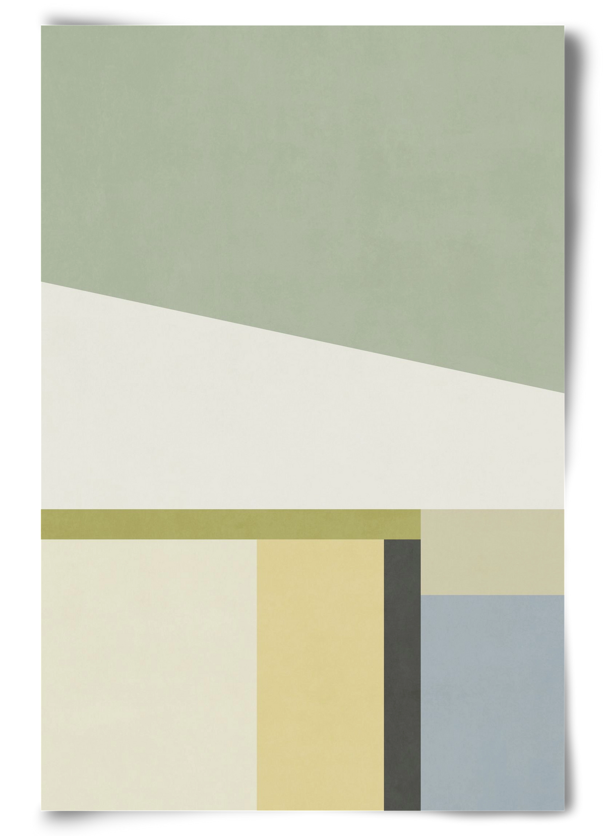 Composition of Geometric Shapes - Gc01, 60x90 cm, Keret nélkül