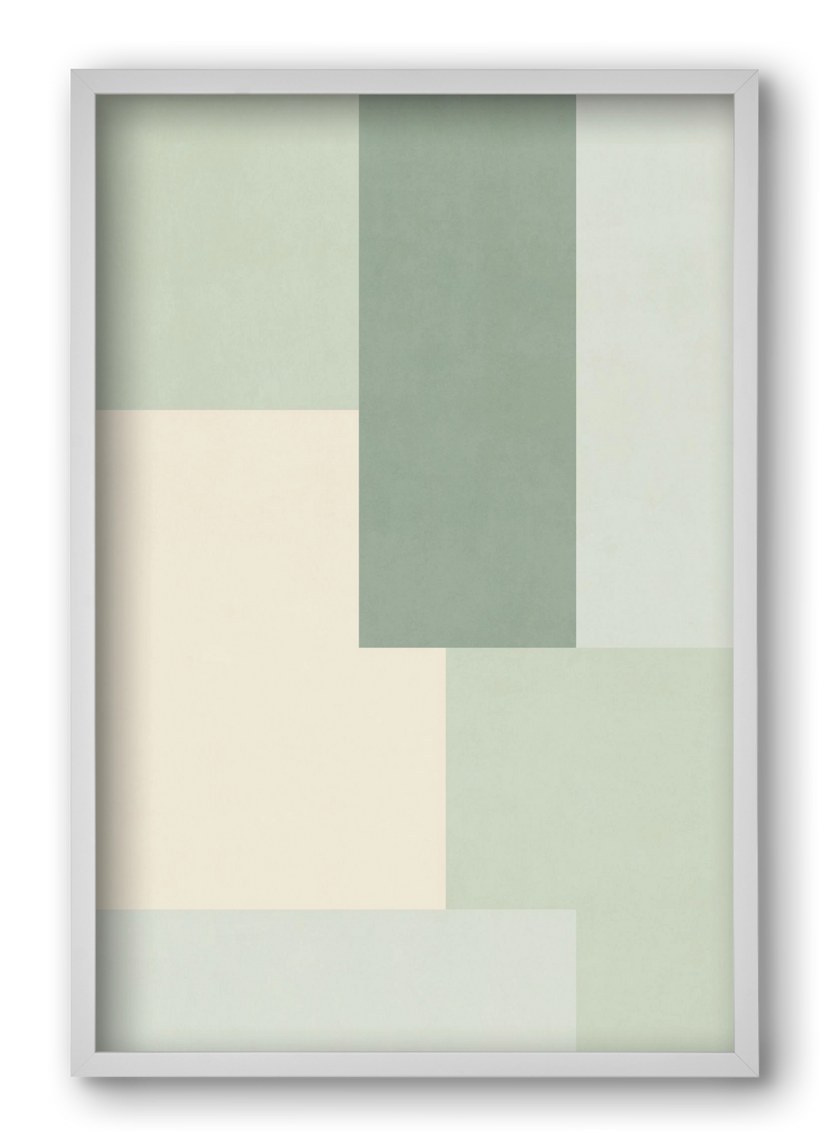 Composition of Geometric Shapes - Vd01, 40x60 cm (40x60 cm), Fehér keret