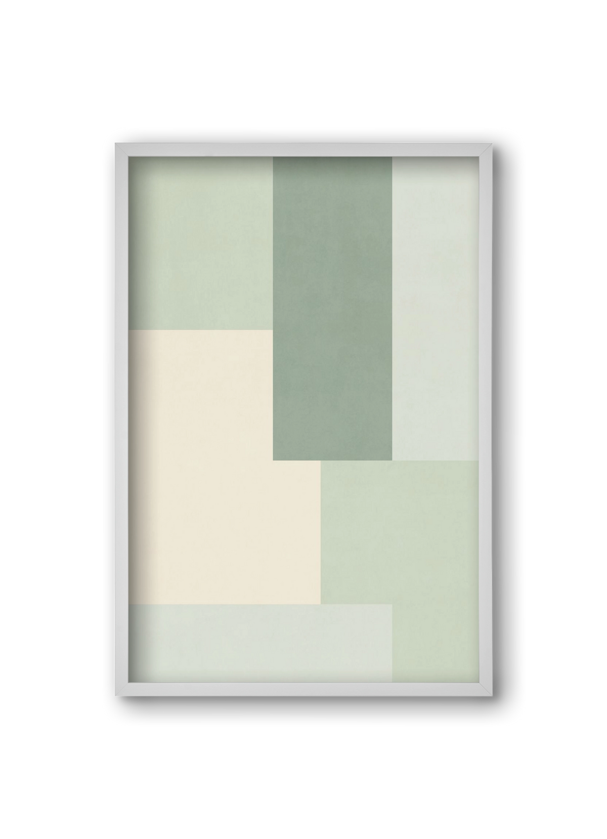 Composition of Geometric Shapes - Vd01, 20x30 cm (20x30 cm), Fehér keret