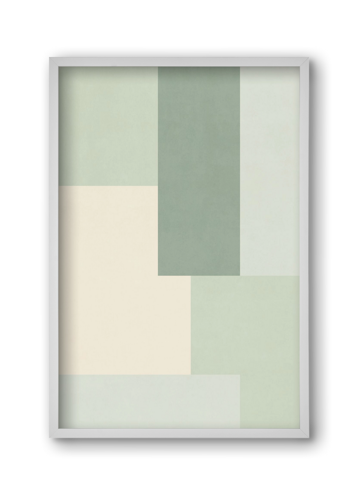 Composition of Geometric Shapes - Vd01, 30x45 cm (30x45 cm), Fehér keret