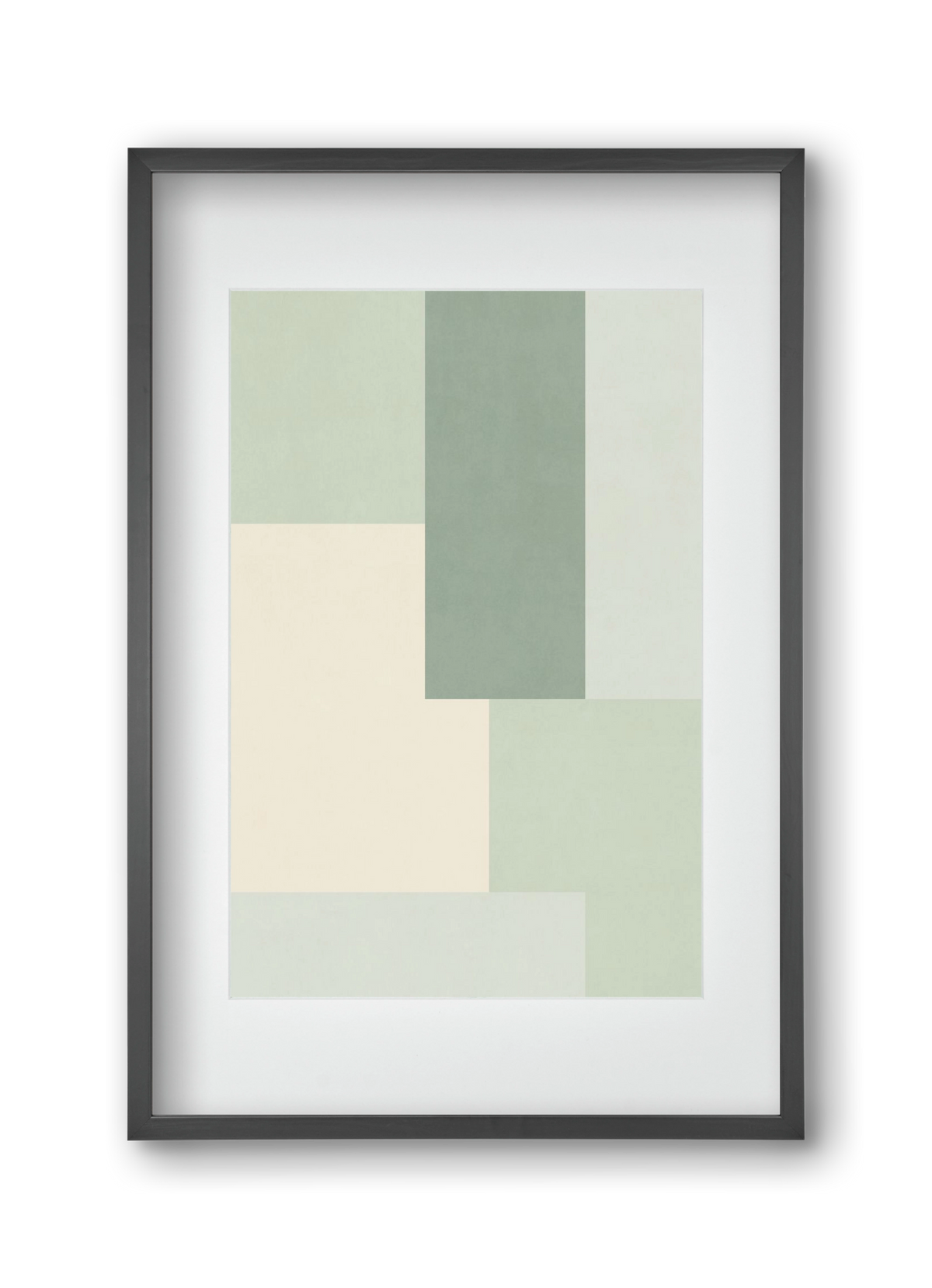 Composition of Geometric Shapes - Vd01, 30x45 cm (20x30 cm), Fekete keret, paszpartuval