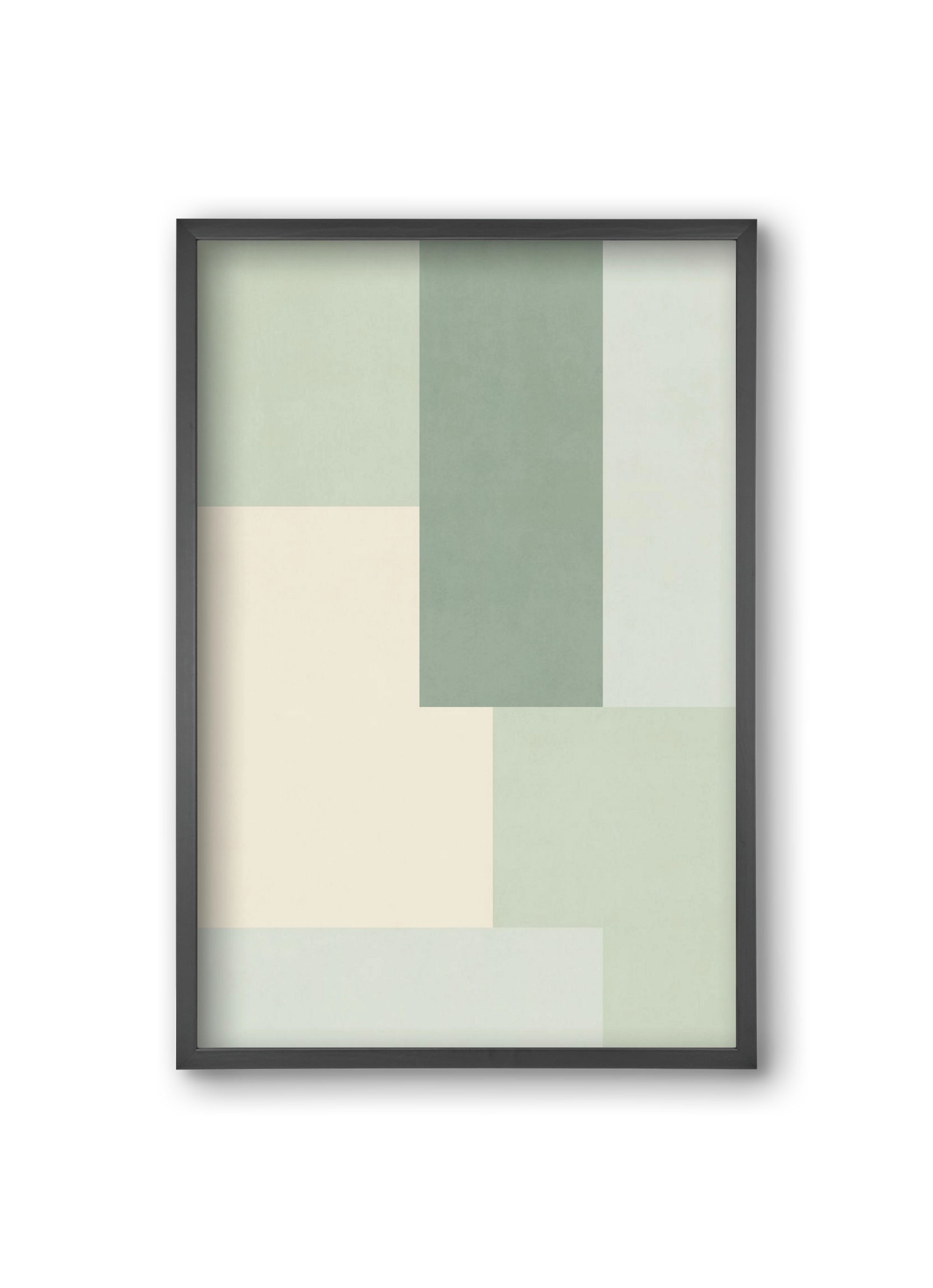 Composition of Geometric Shapes - Vd01, 20x30 cm (20x30 cm), Fekete keret