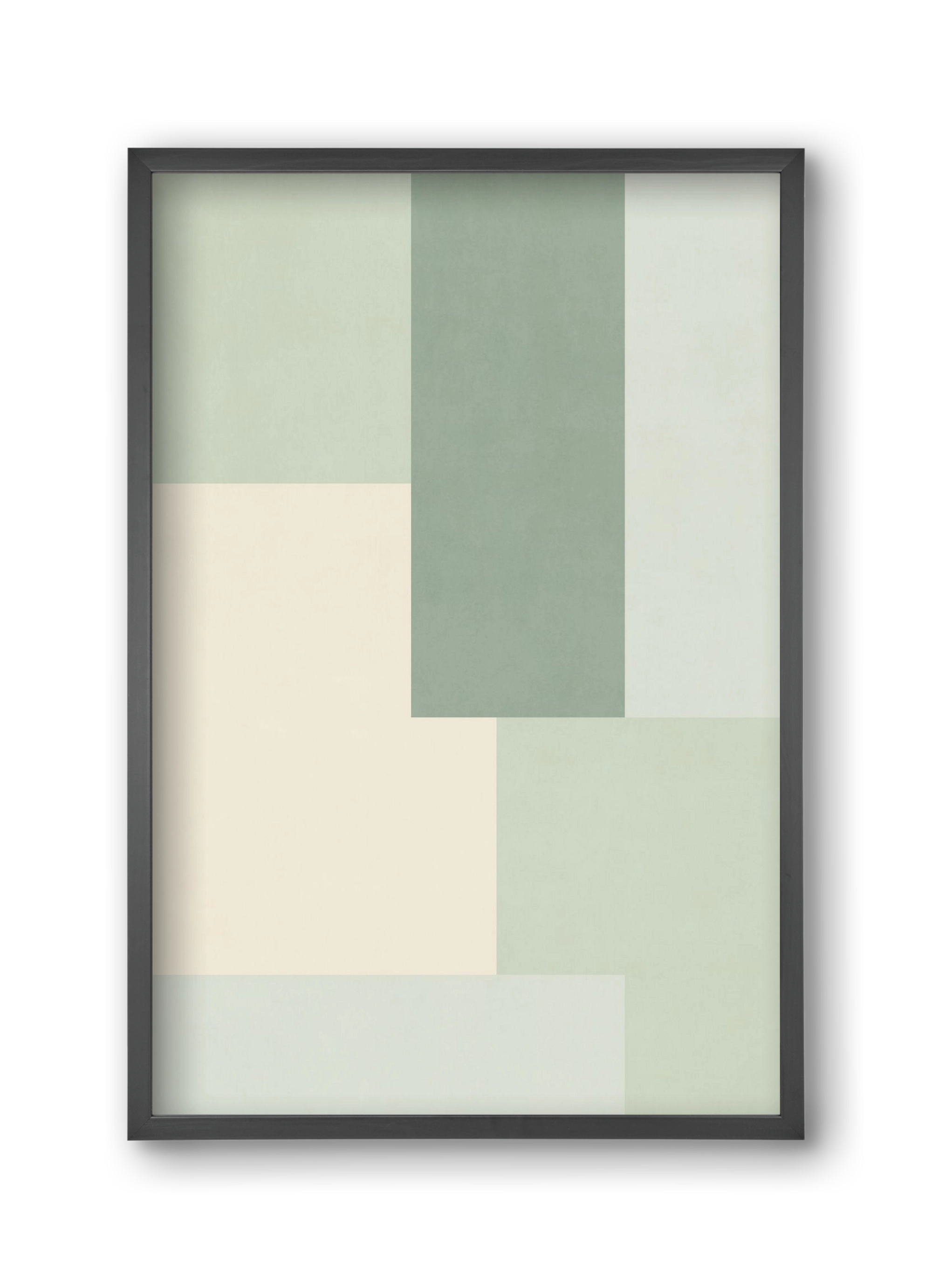 Composition of Geometric Shapes - Vd01, 30x45 cm (30x45 cm), Fekete keret