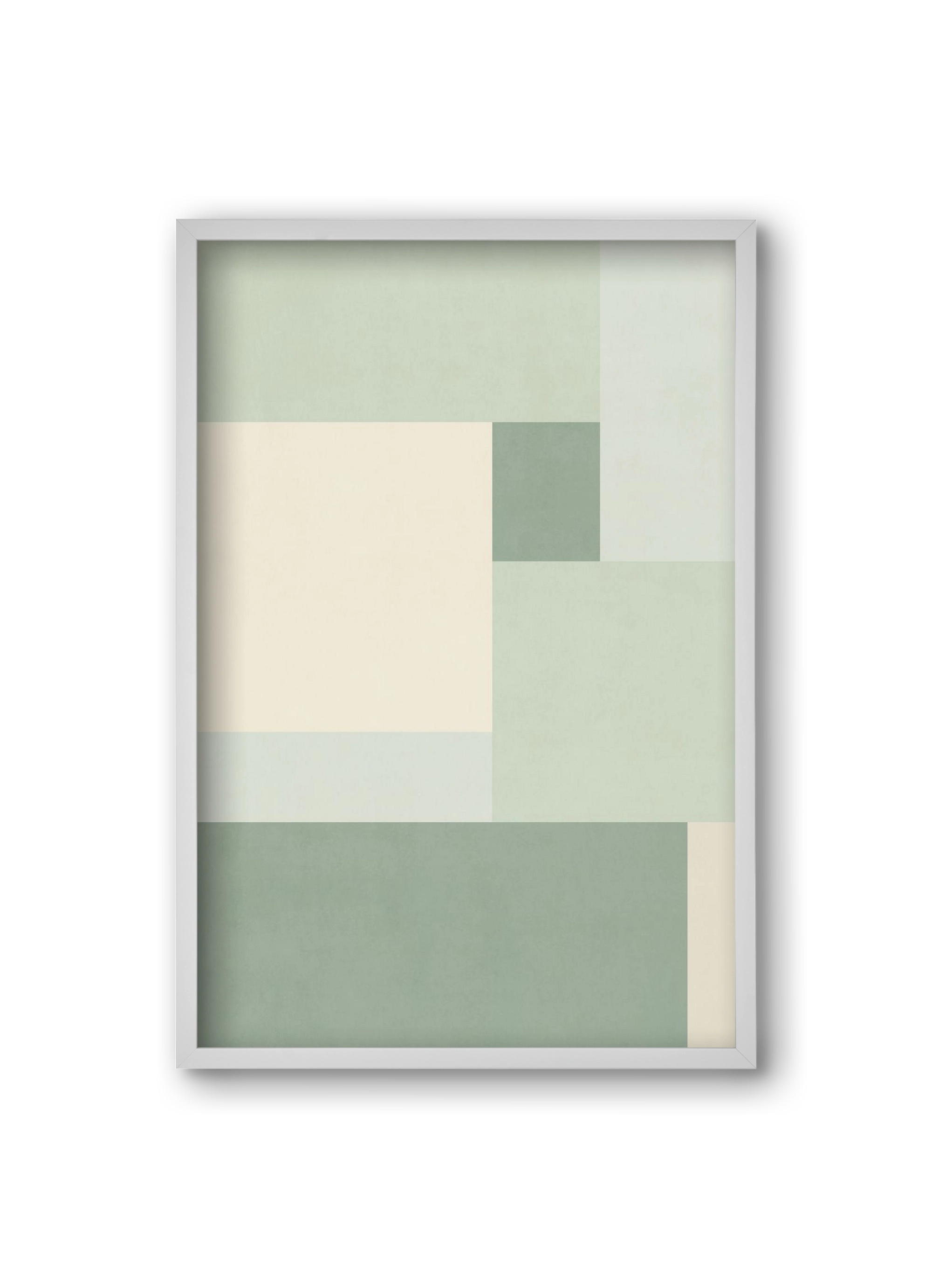 Composition of Geometric Shapes - Vd02, 20x30 cm (20x30 cm), Fehér keret