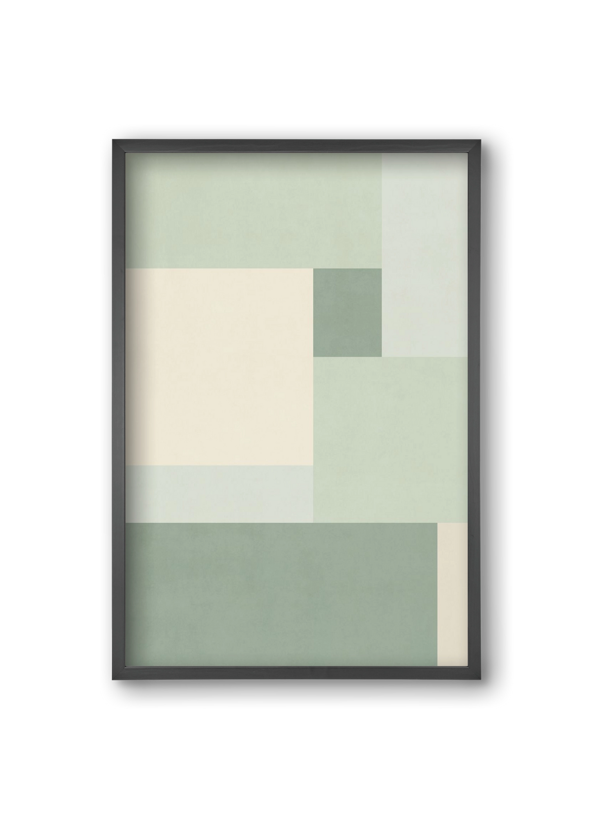 Composition of Geometric Shapes - Vd02, 20x30 cm (20x30 cm), Fekete keret