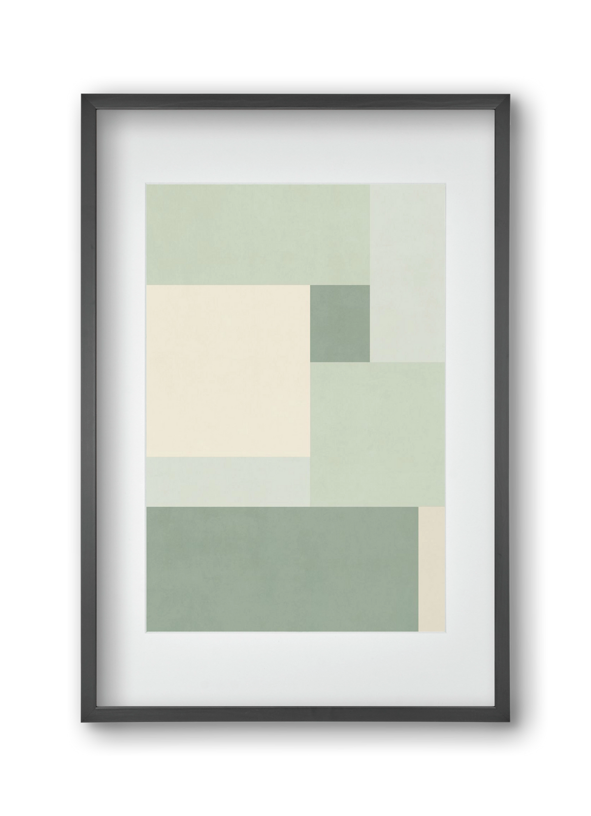 Composition of Geometric Shapes - Vd02, 30x45 cm (20x30 cm), Fekete keret, paszpartuval