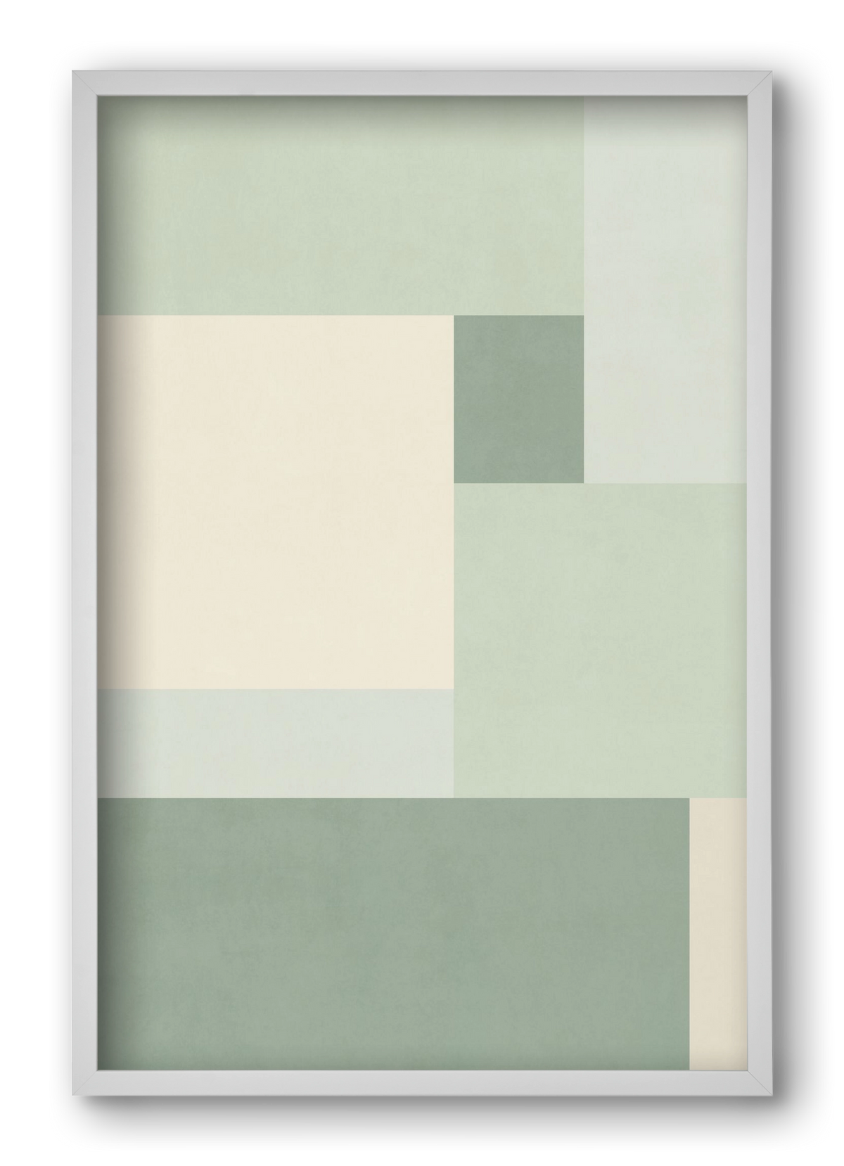 Composition of Geometric Shapes - Vd02, 40x60 cm (40x60 cm), Fehér keret