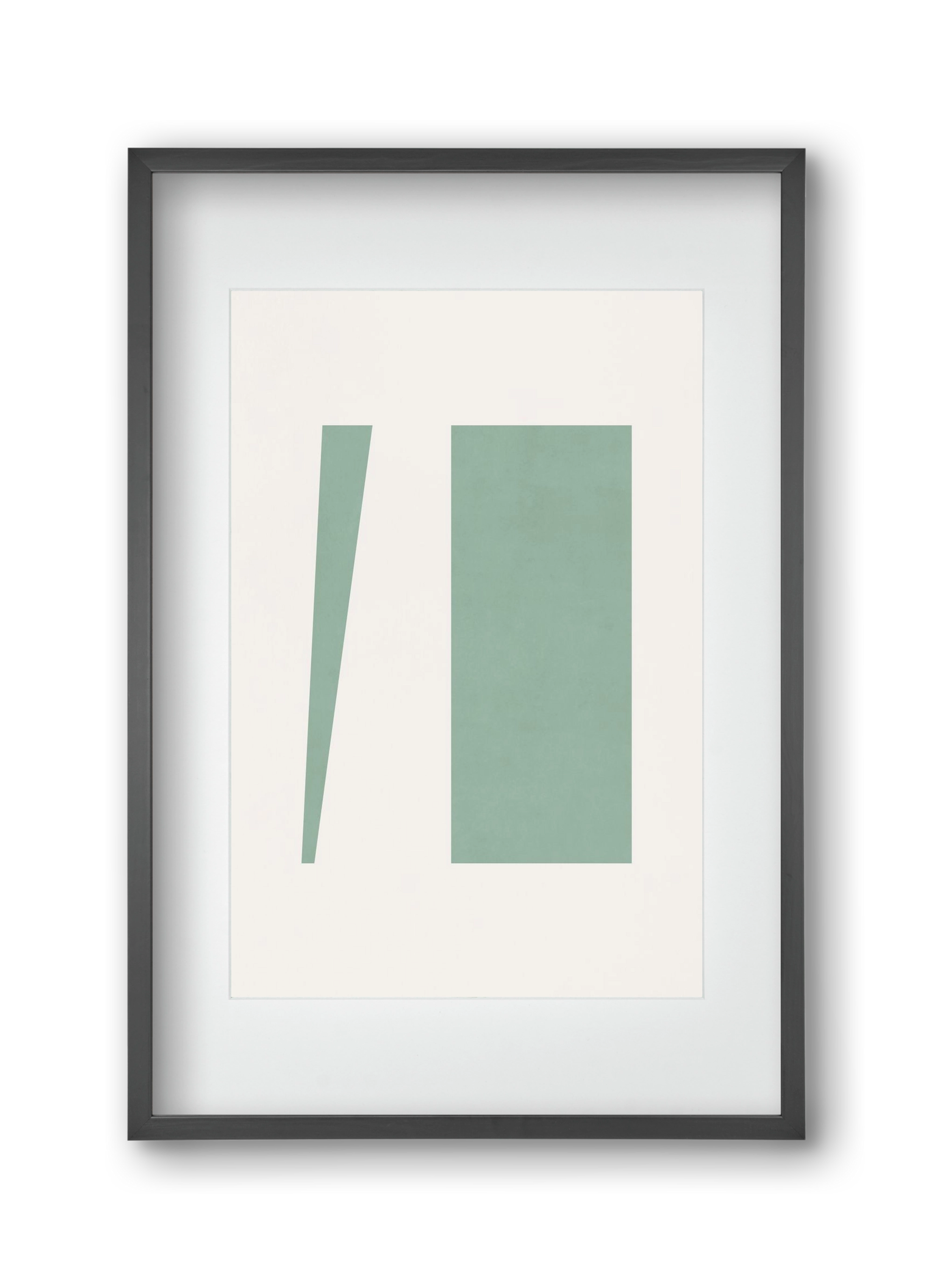 Composition of Geometric Shapes - V01, 30x45 cm (20x30 cm), Fekete keret, paszpartuval