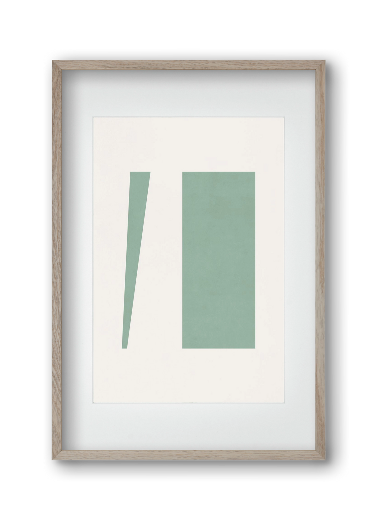 Composition of Geometric Shapes - V01, 30x45 cm (20x30 cm), Tölgy keret, paszpartuval