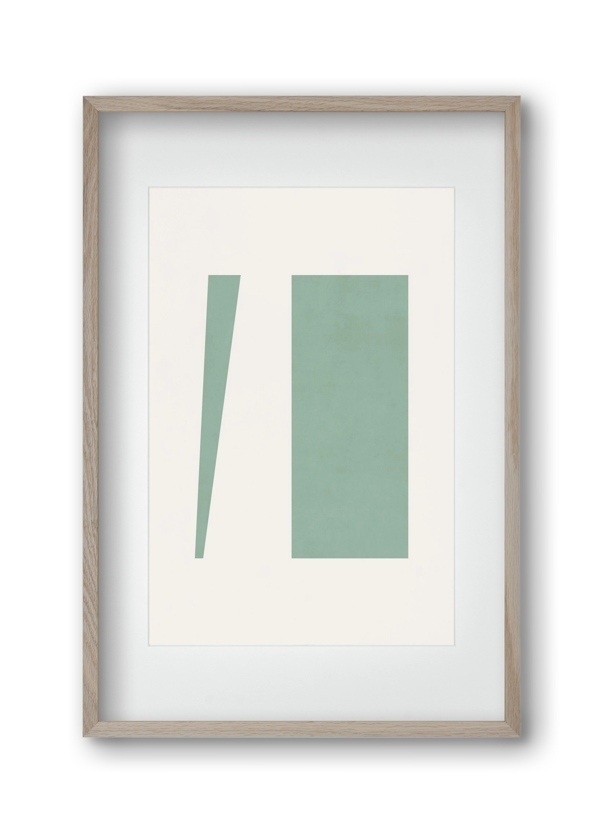 Composition of Geometric Shapes - V01, 30x45 cm (20x30 cm), Tölgy keret, paszpartuval