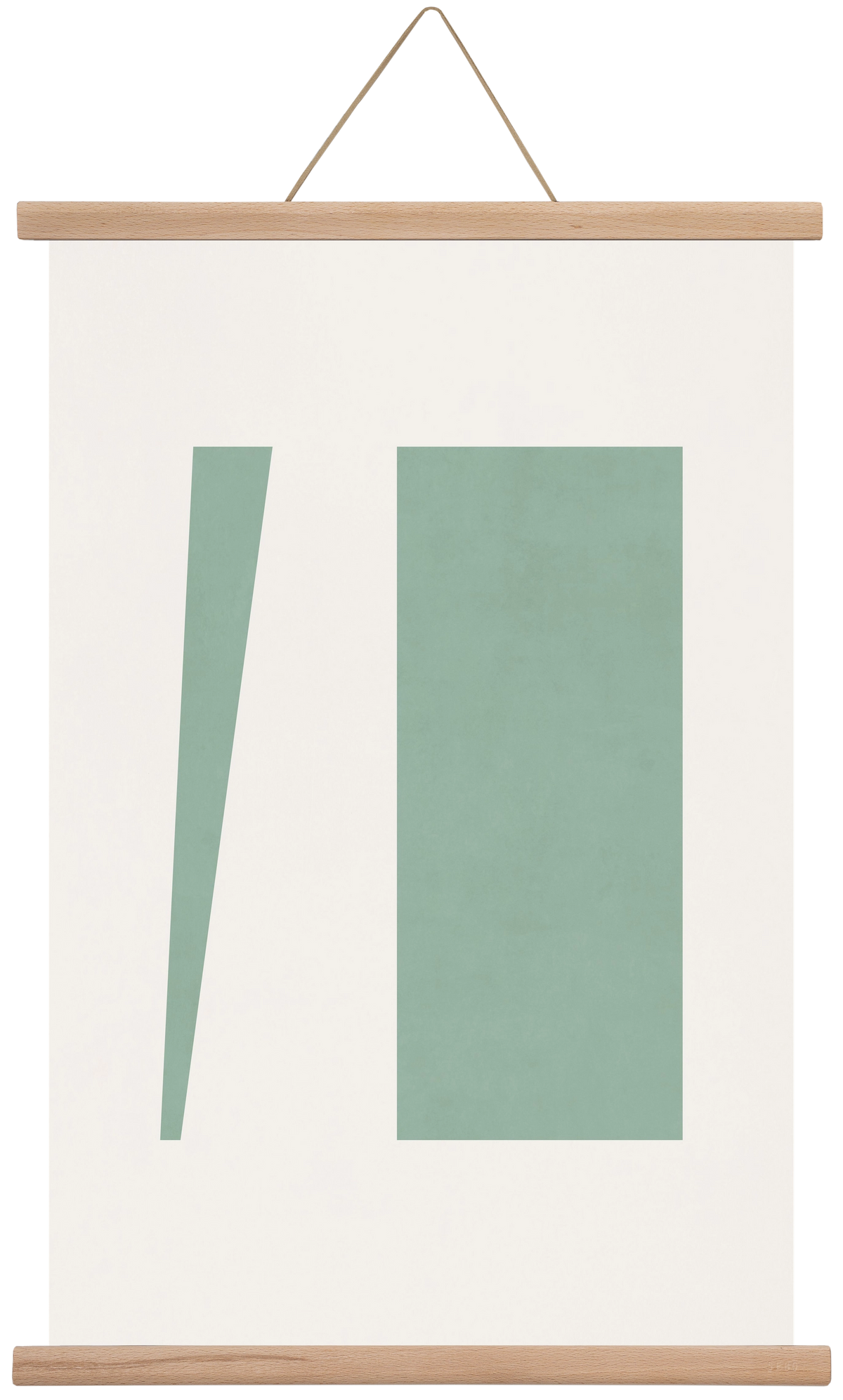 Composition of Geometric Shapes - V01, 40x60 cm (40x60 cm), Tölgy akasztó