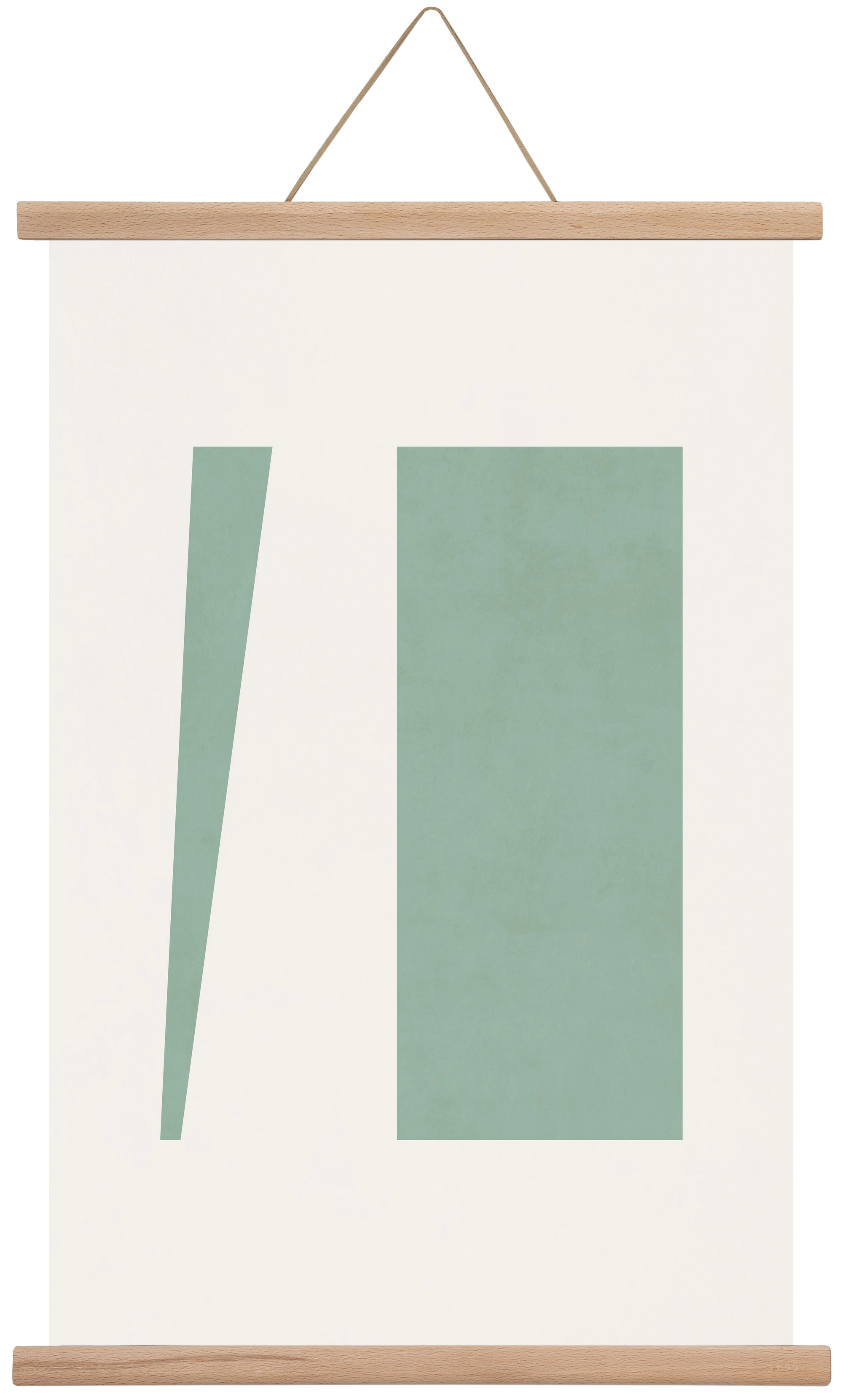 Composition of Geometric Shapes - V01, 40x60 cm (40x60 cm), Tölgy akasztó