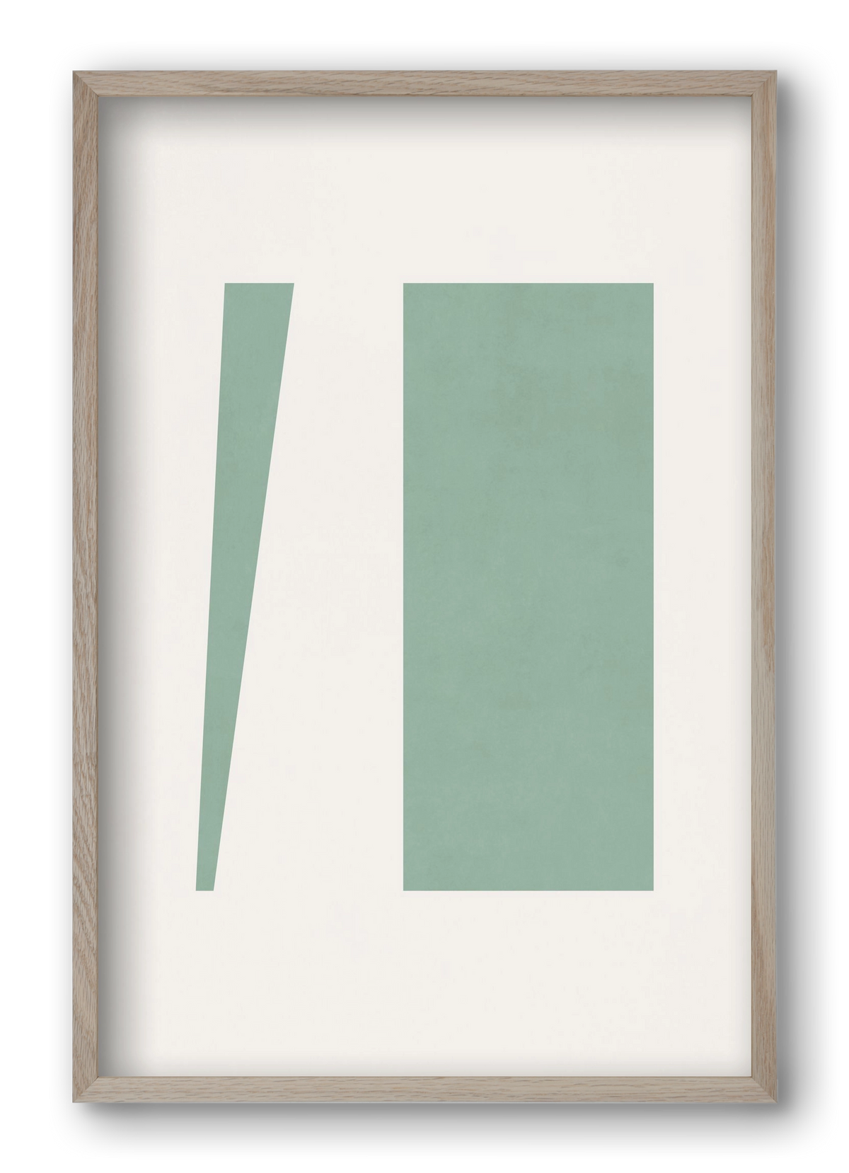 Composition of Geometric Shapes - V01, 40x60 cm (40x60 cm), Tölgy keret