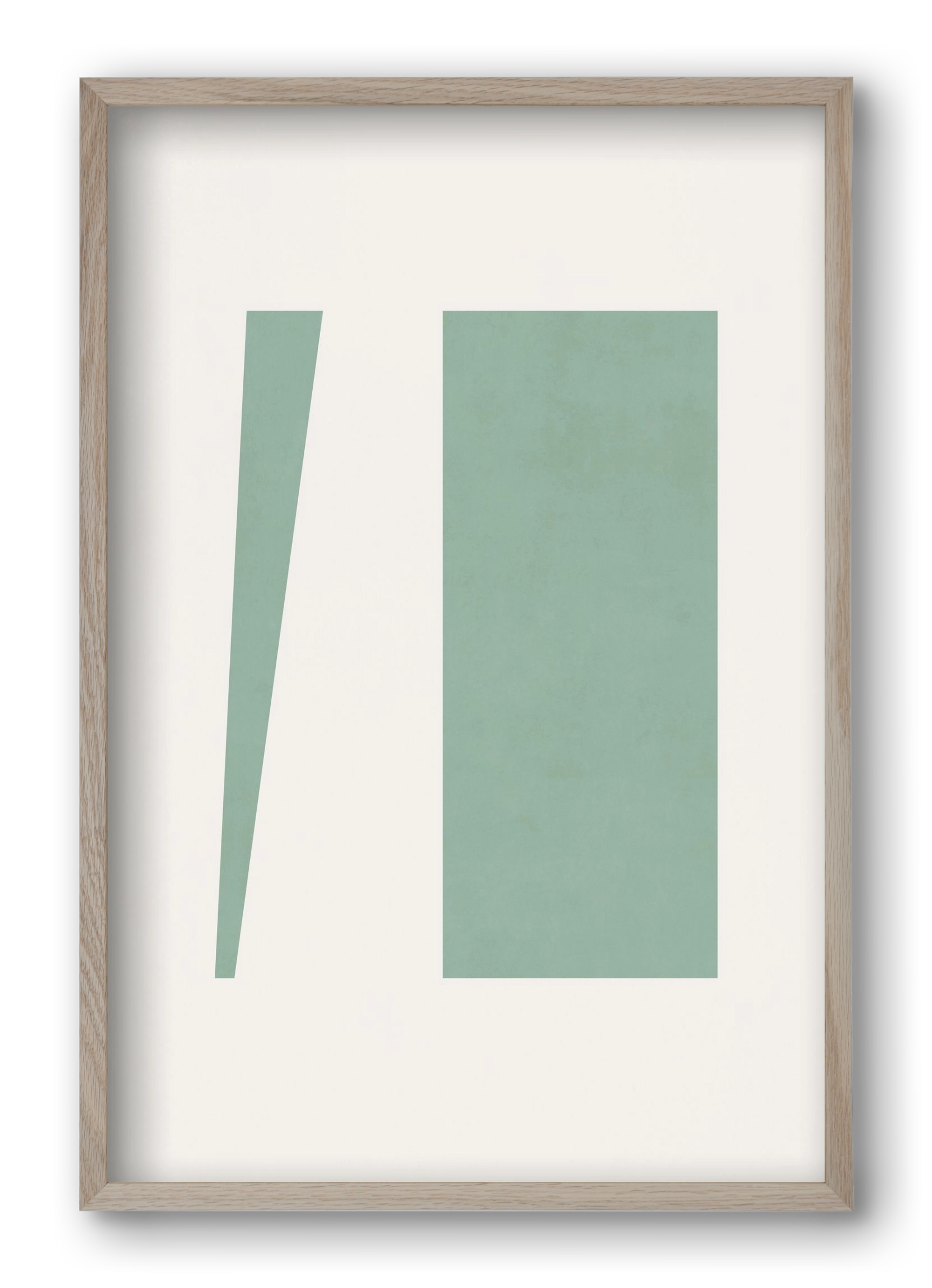 Composition of Geometric Shapes - V01, 40x60 cm (40x60 cm), Tölgy keret