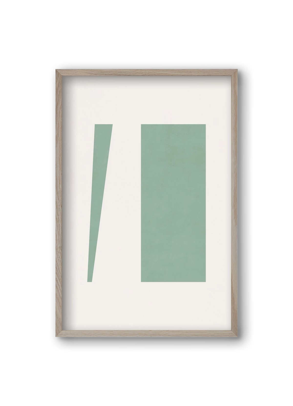 Composition of Geometric Shapes - V01, 20x30 cm (20x30 cm), Tölgy keret