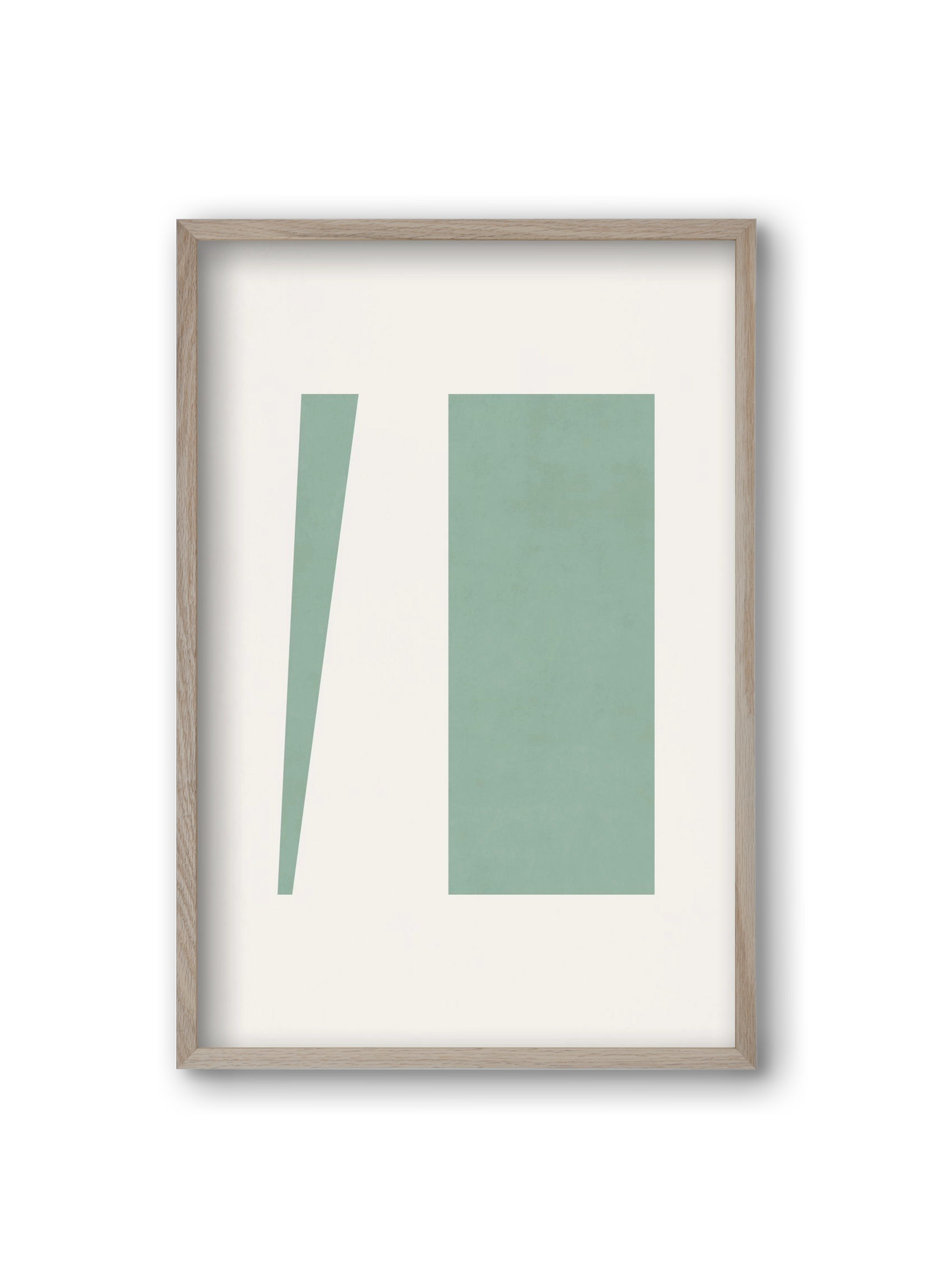 Composition of Geometric Shapes - V01, 20x30 cm (20x30 cm), Tölgy keret