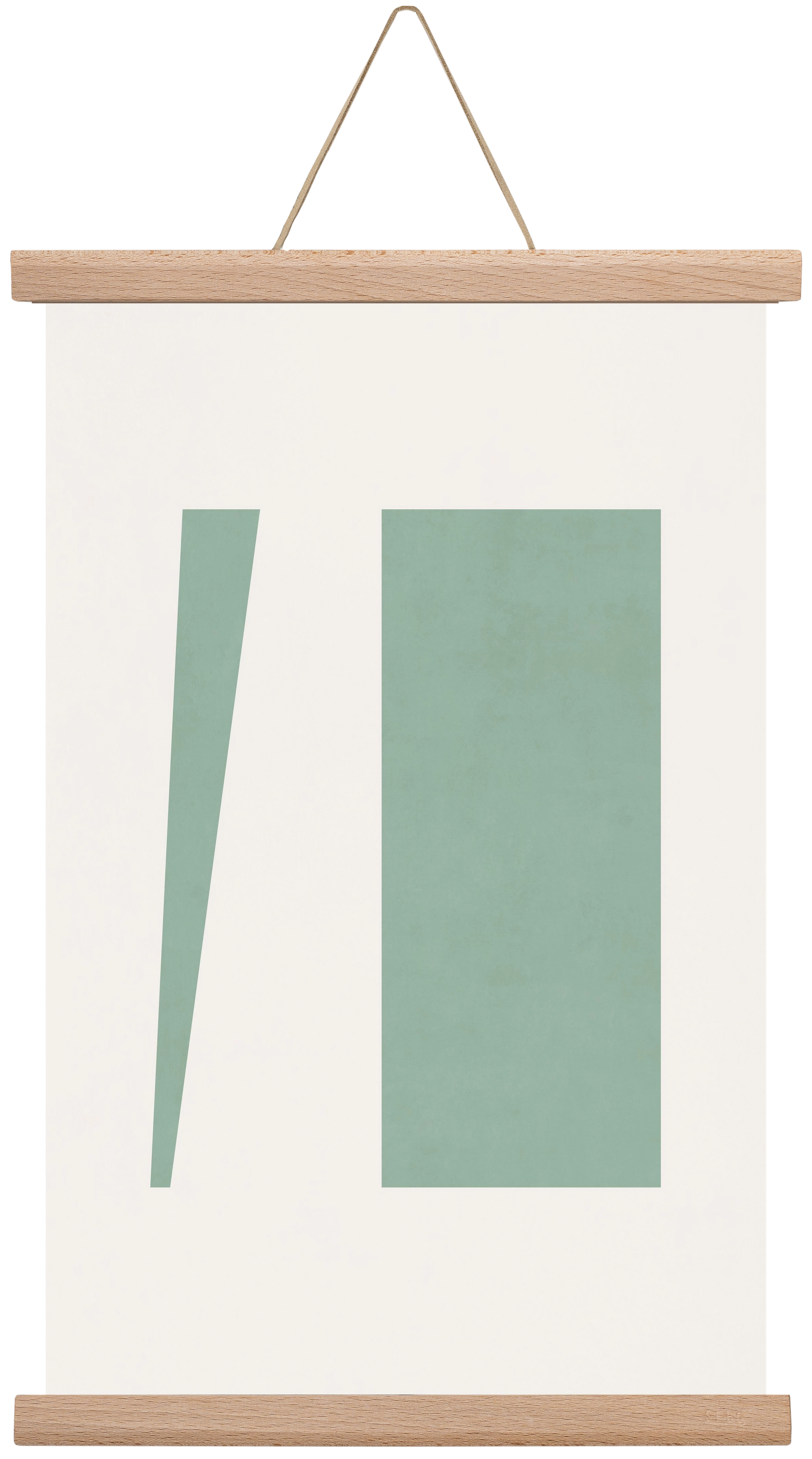 Composition of Geometric Shapes - V01, 30x45 cm (30x45 cm), Tölgy akasztó