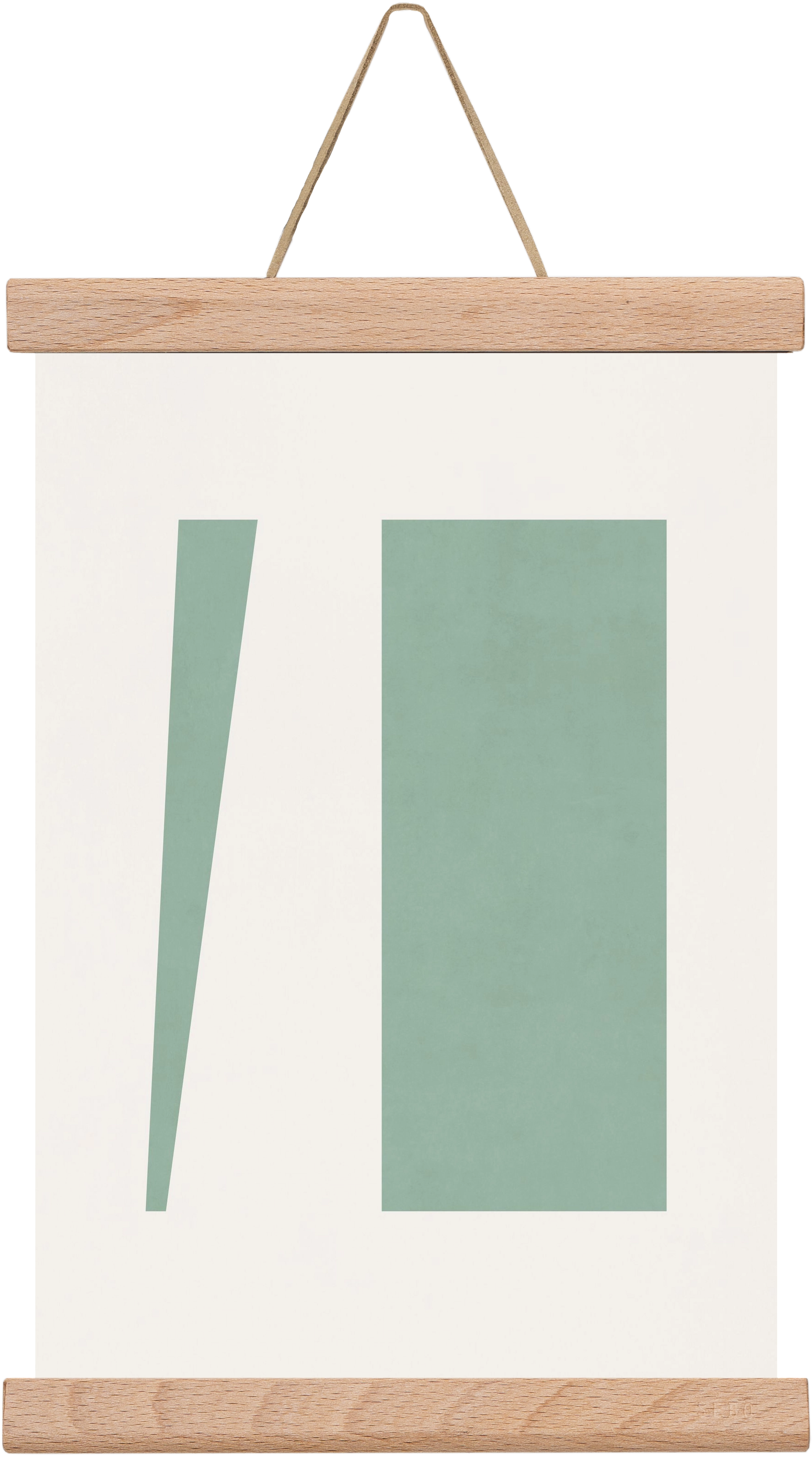 Composition of Geometric Shapes - V01, 20x30 cm (20x30 cm), Tölgy akasztó