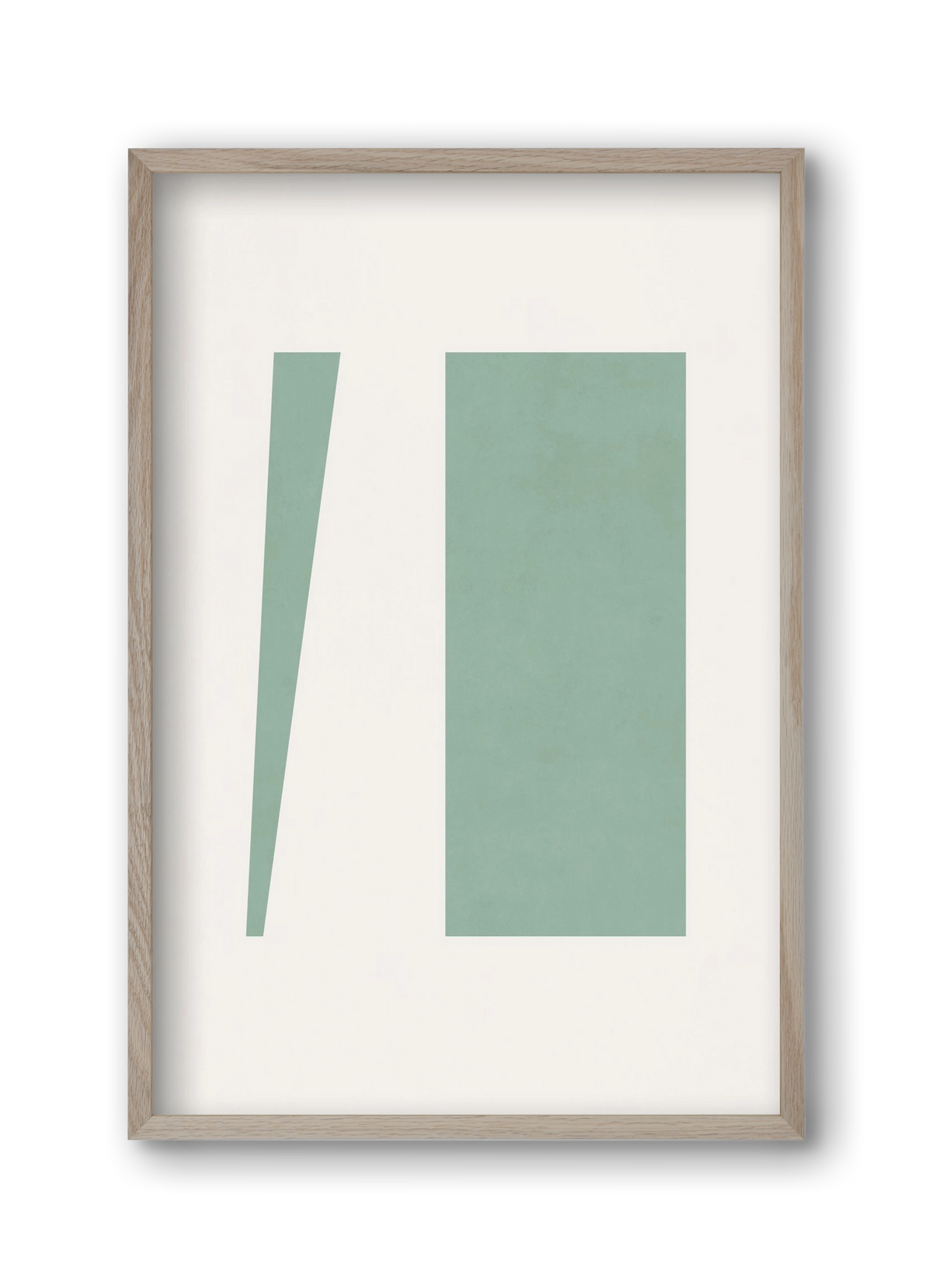 Composition of Geometric Shapes - V01, 30x45 cm (30x45 cm), Tölgy keret