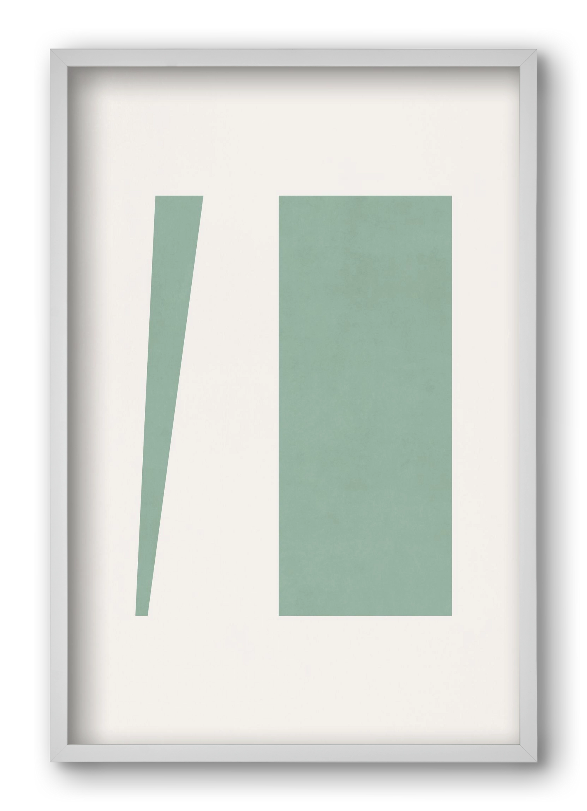 Composition of Geometric Shapes - V01, 40x60 cm (40x60 cm), Fehér keret