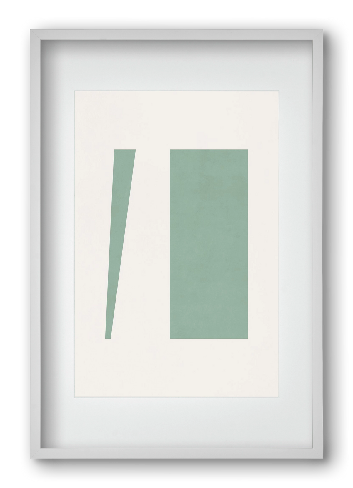 Composition of Geometric Shapes - V01, 40x60 cm (30x45 cm), Fehér keret, paszpartuval