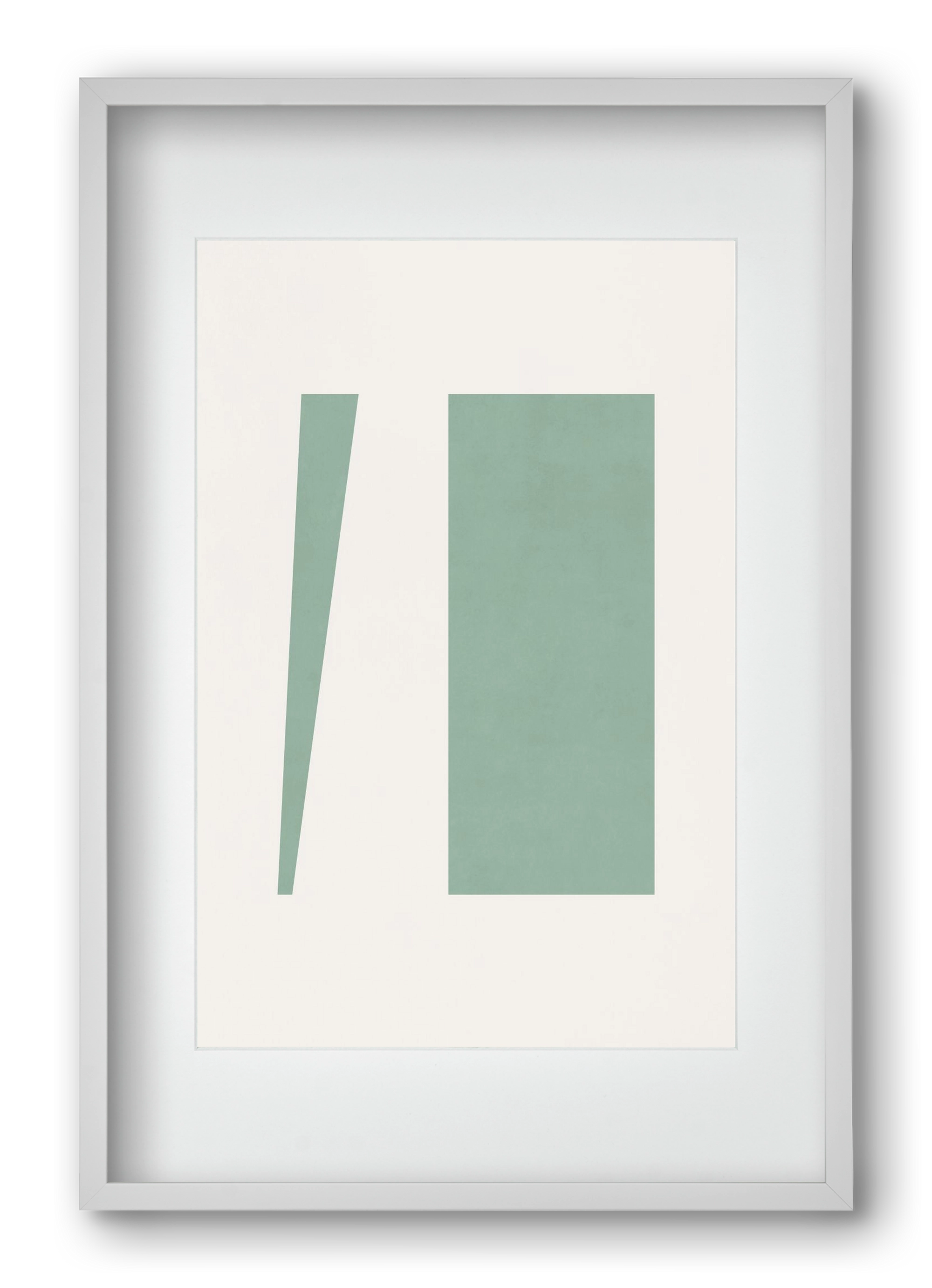 Composition of Geometric Shapes - V01, 40x60 cm (30x45 cm), Fehér keret, paszpartuval