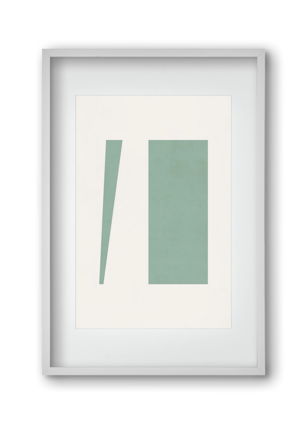 Composition of Geometric Shapes - V01, 30x45 cm (20x30 cm), Fehér keret, paszpartuval