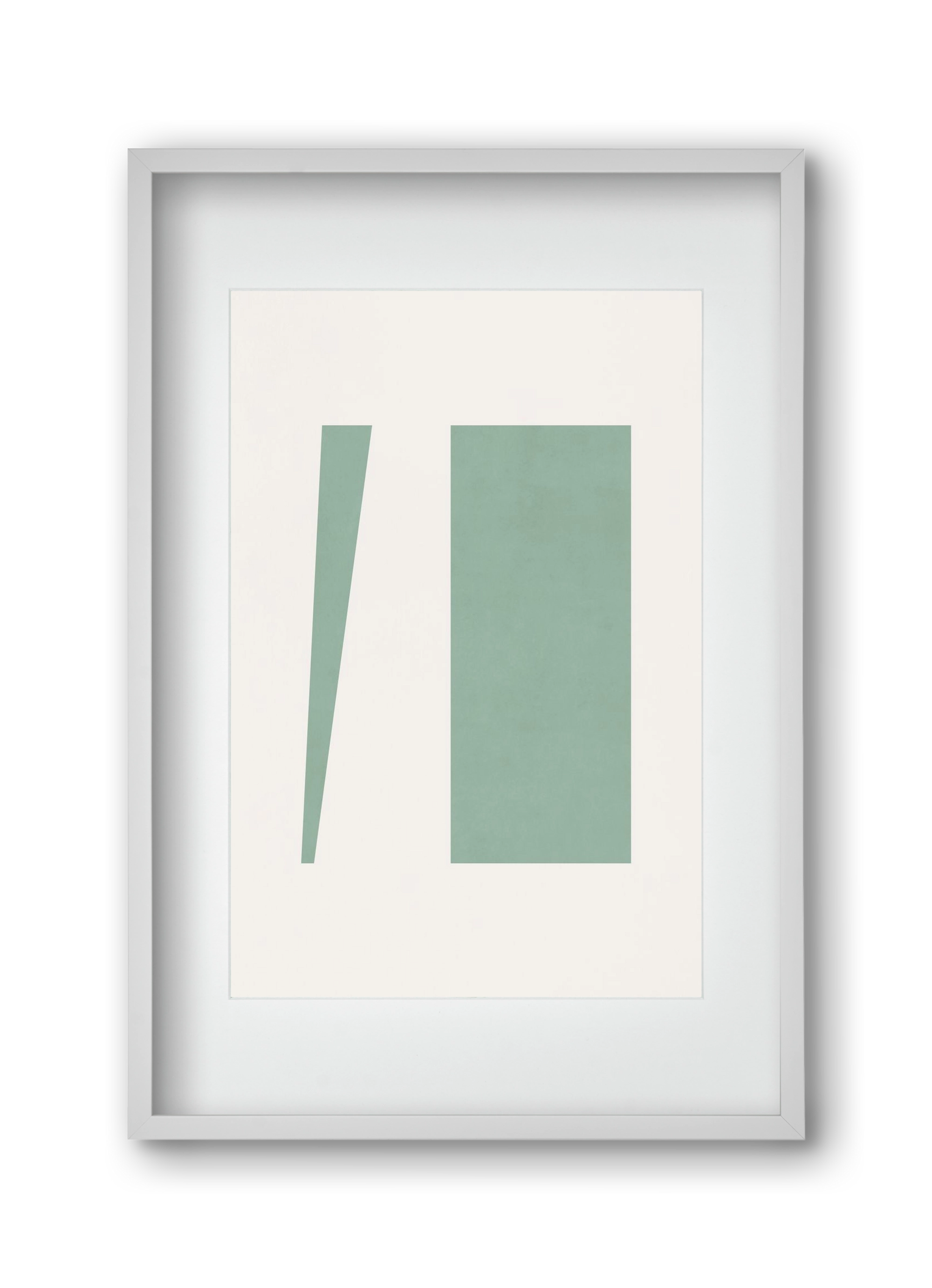 Composition of Geometric Shapes - V01, 30x45 cm (20x30 cm), Fehér keret, paszpartuval