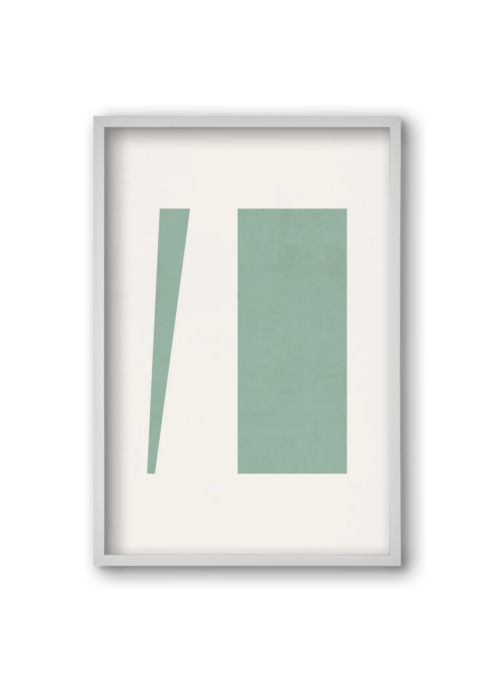 Composition of Geometric Shapes - V01, 20x30 cm (20x30 cm), Fehér keret