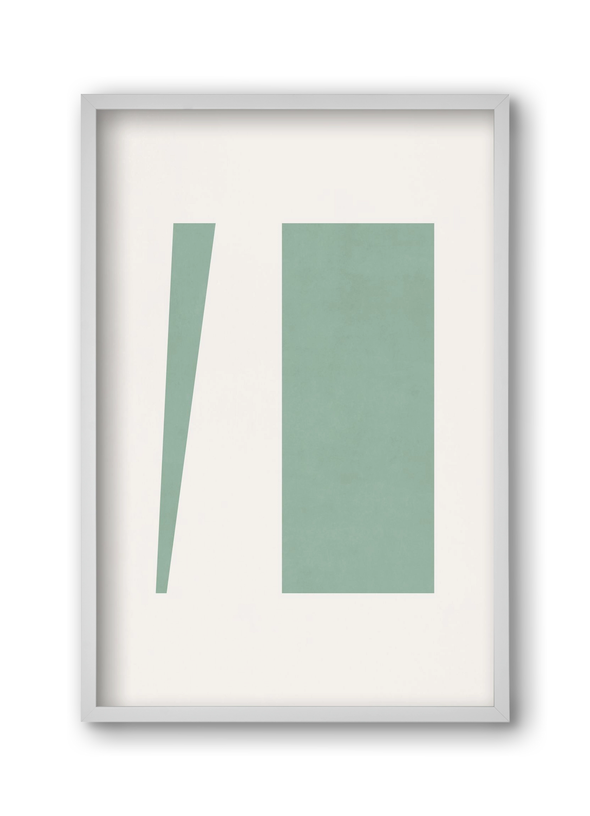 Composition of Geometric Shapes - V01, 30x45 cm (30x45 cm), Fehér keret