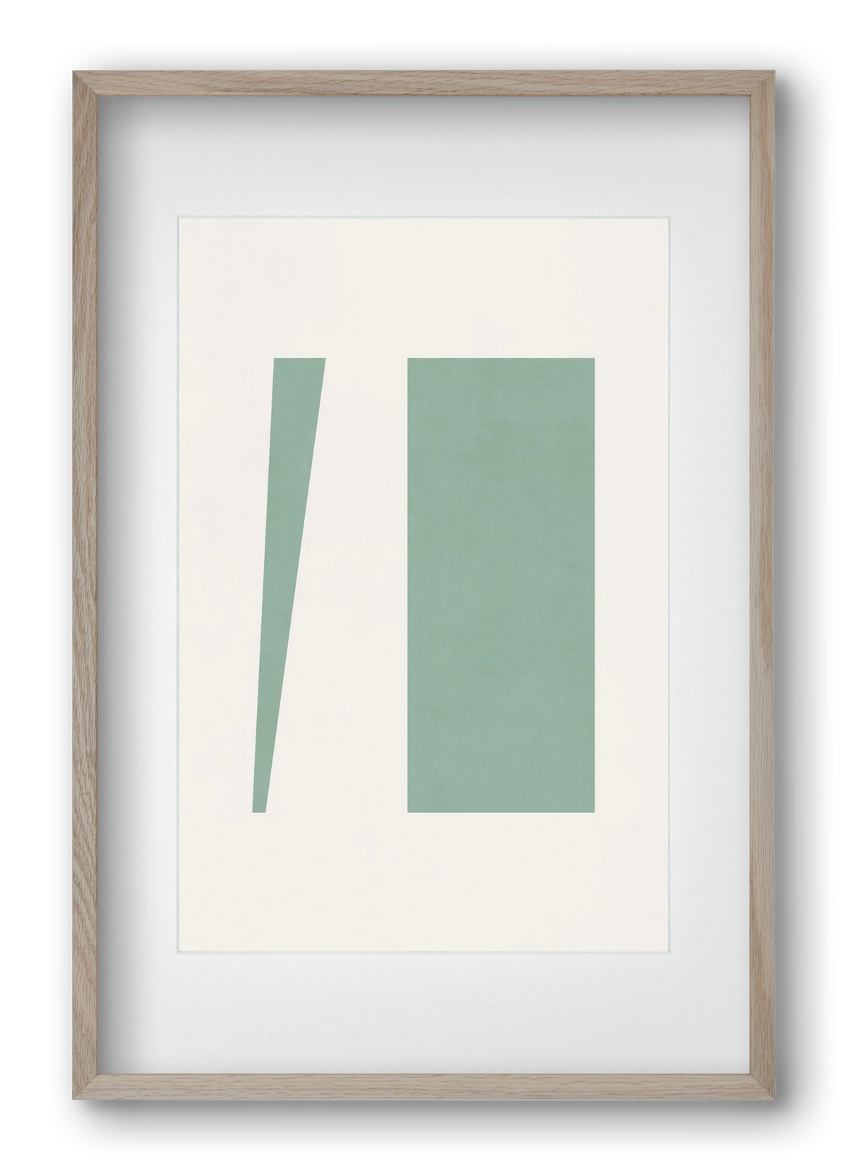 Composition of Geometric Shapes - V01, 40x60 cm (30x45 cm), Tölgy keret, paszpartuval