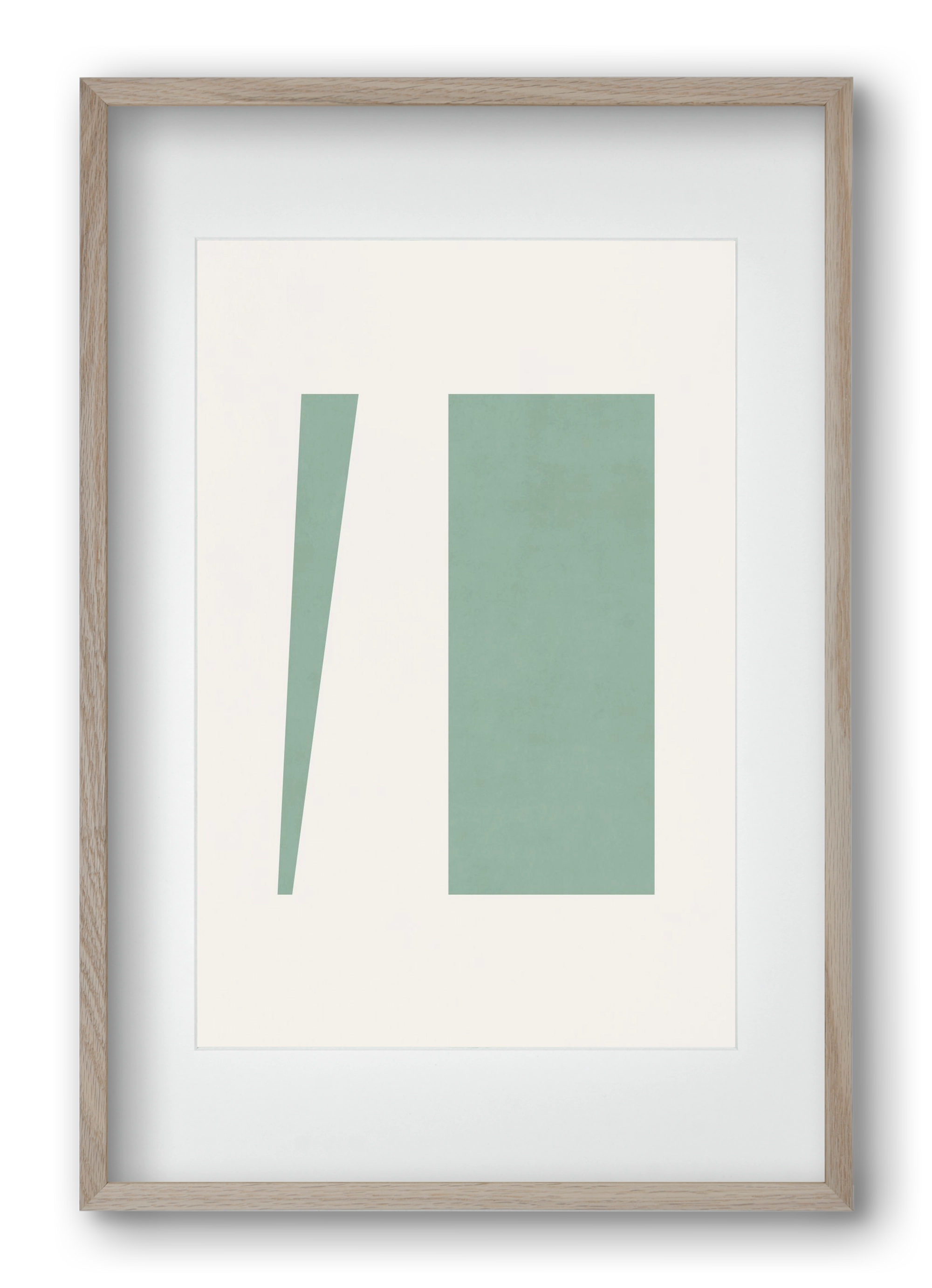 Composition of Geometric Shapes - V01, 40x60 cm (30x45 cm), Tölgy keret, paszpartuval