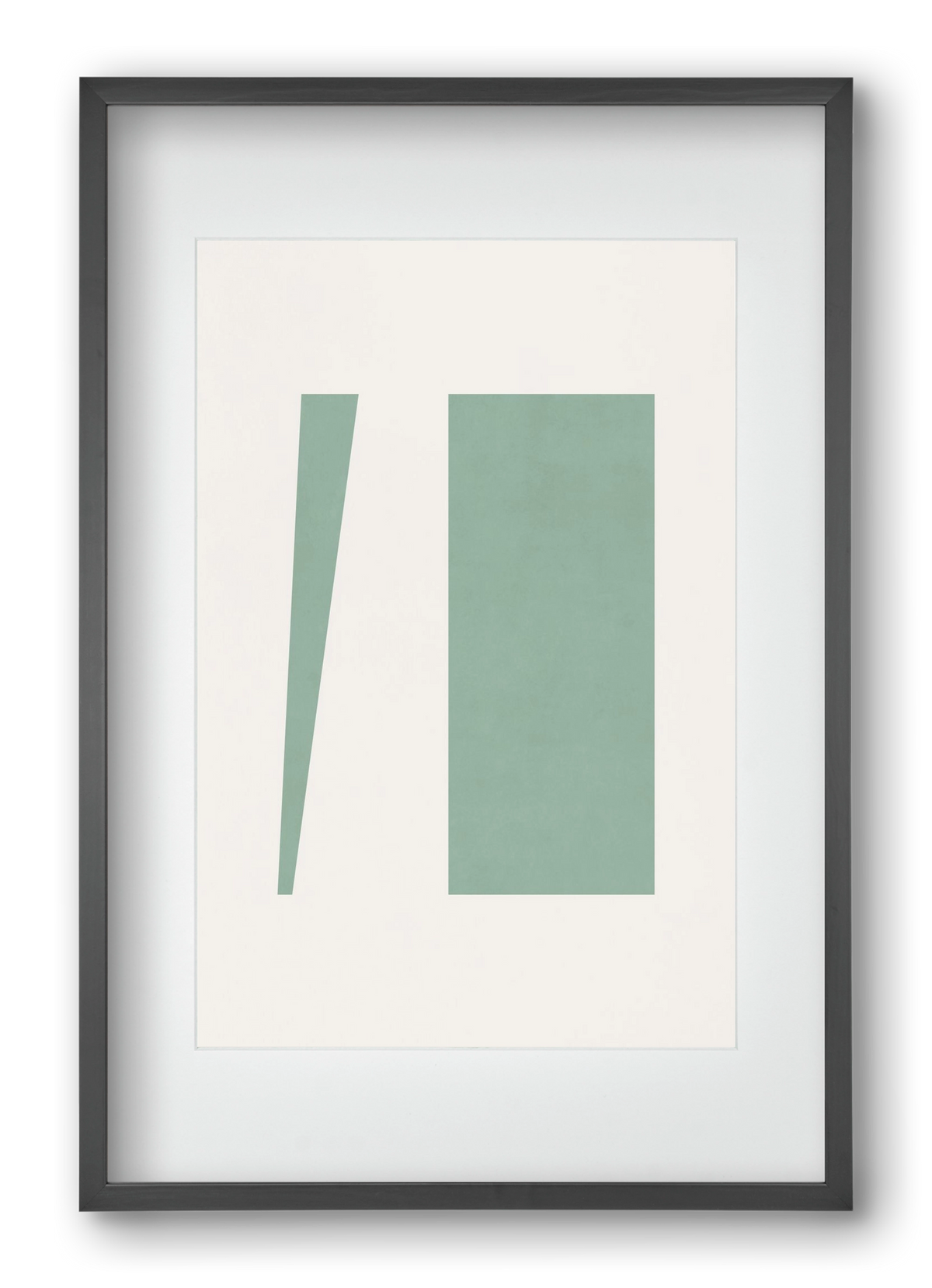 Composition of Geometric Shapes - V01, 40x60 cm (30x45 cm), Fekete keret, paszpartuval