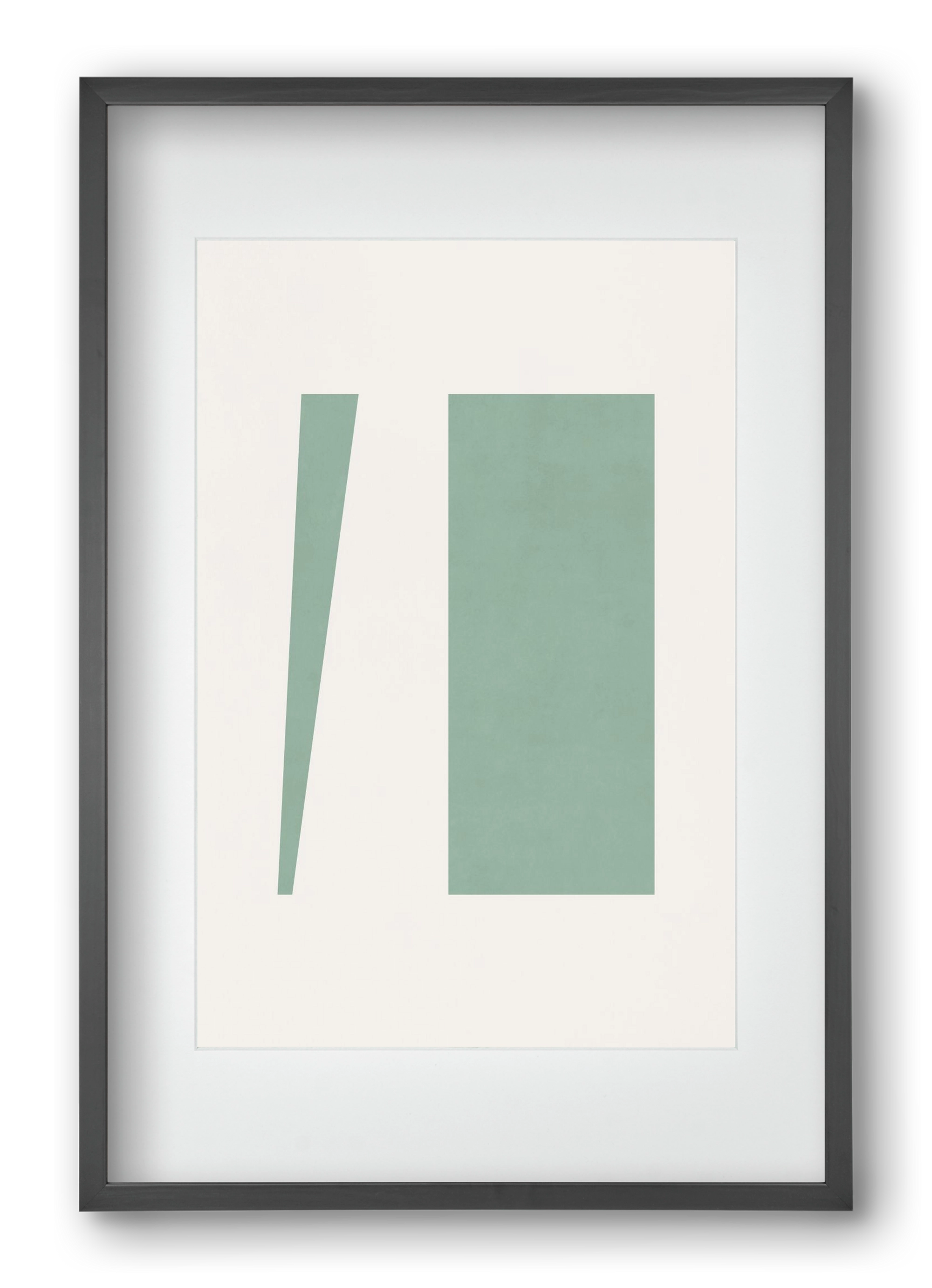 Composition of Geometric Shapes - V01, 40x60 cm (30x45 cm), Fekete keret, paszpartuval