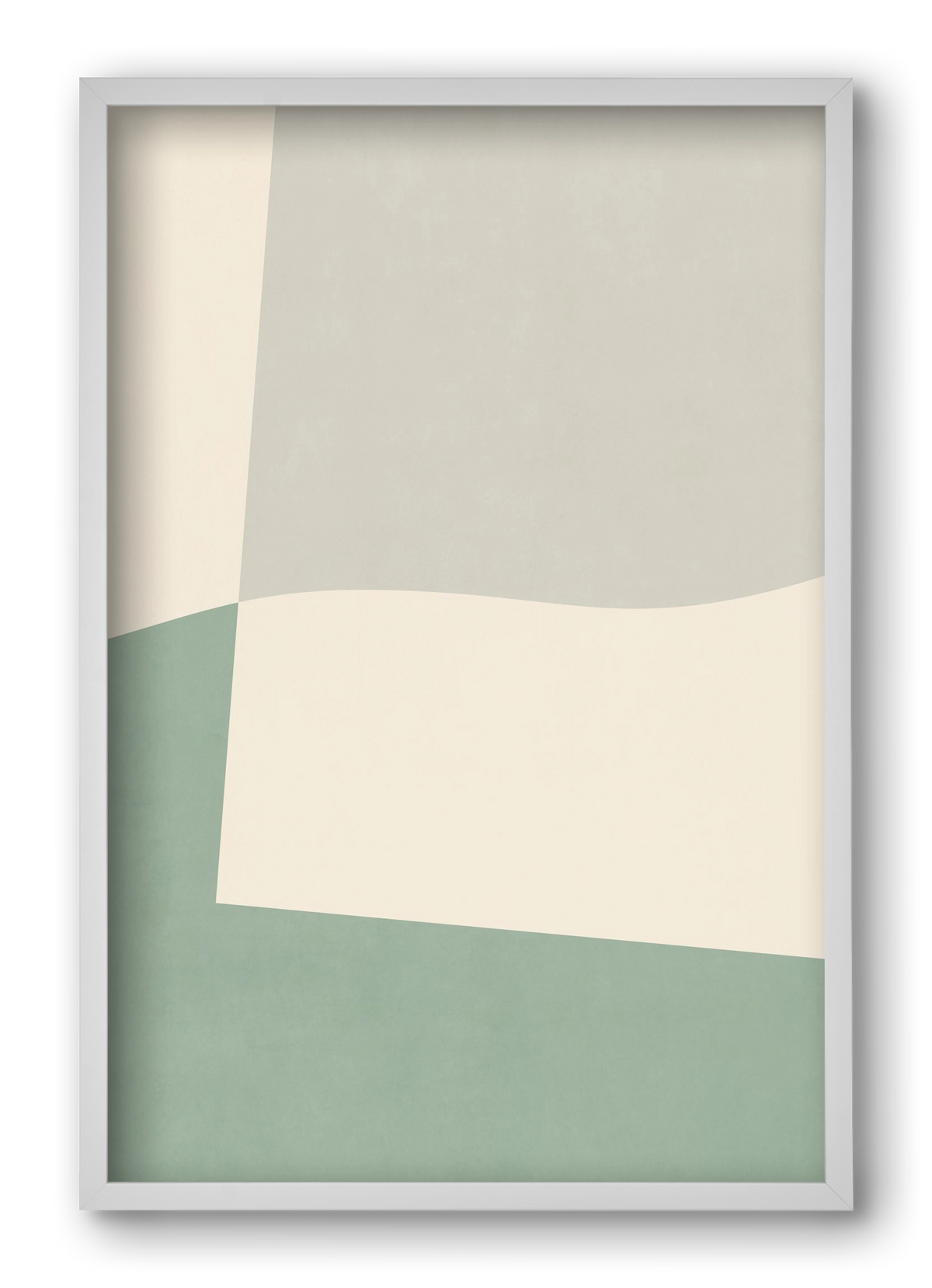 Composition of Geometric Shapes - V02, 40x60 cm (40x60 cm), Fehér keret