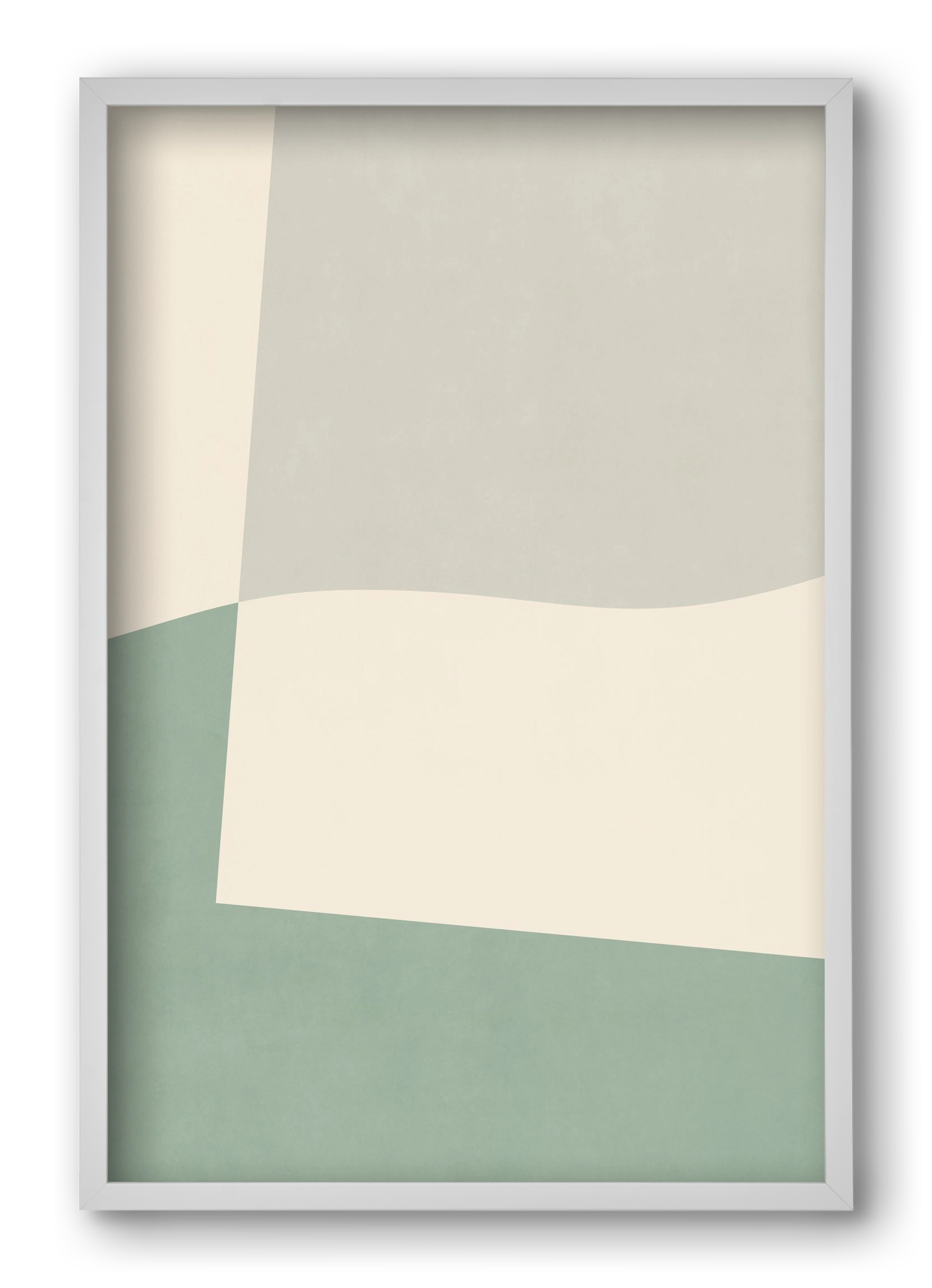 Composition of Geometric Shapes - V02, 40x60 cm (40x60 cm), Fehér keret