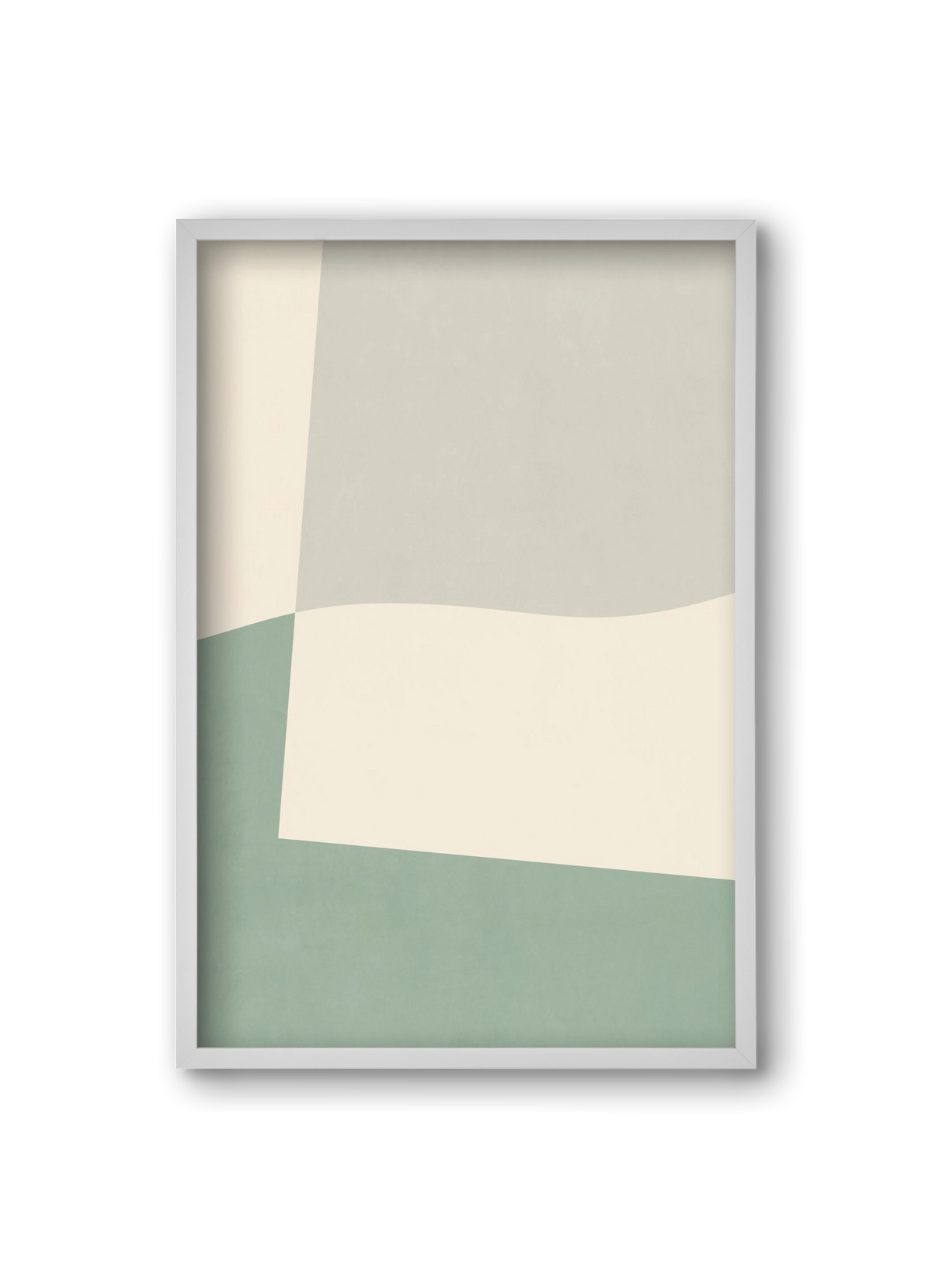 Composition of Geometric Shapes - V02, 20x30 cm (20x30 cm), Fehér keret