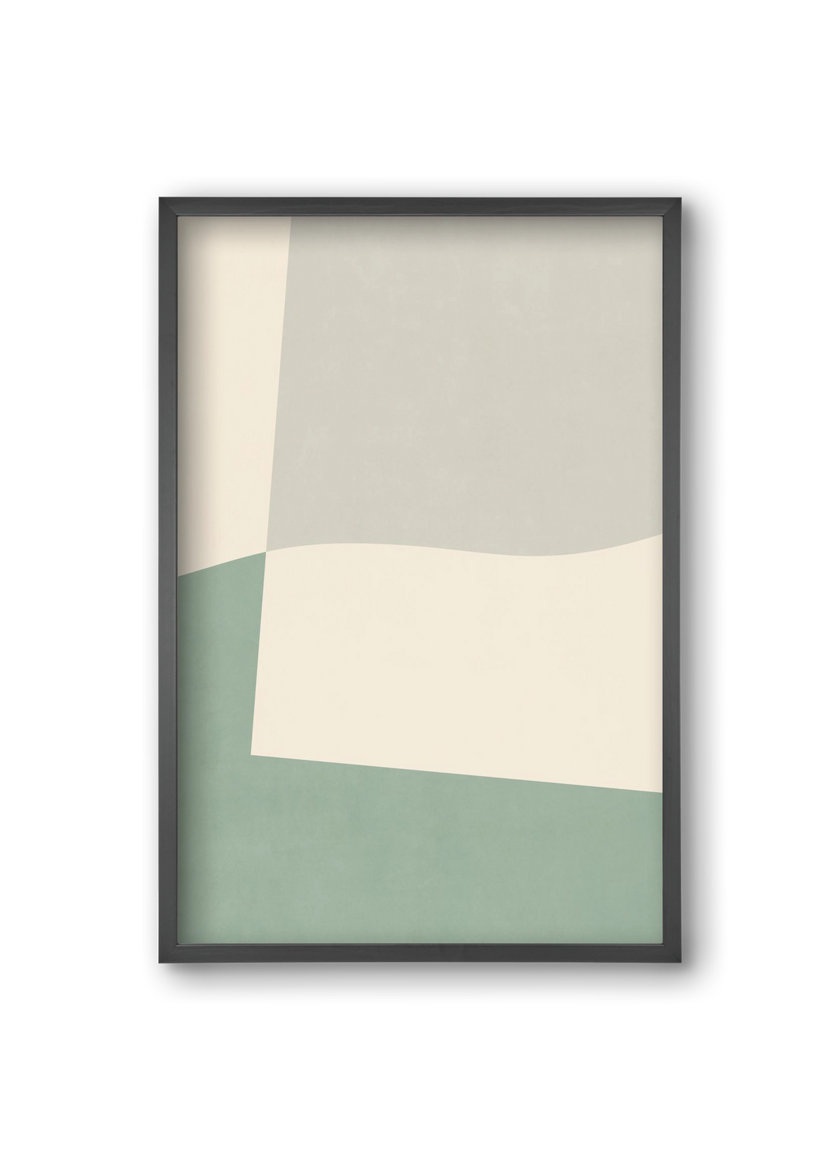 Composition of Geometric Shapes - V02, 20x30 cm (20x30 cm), Fekete keret