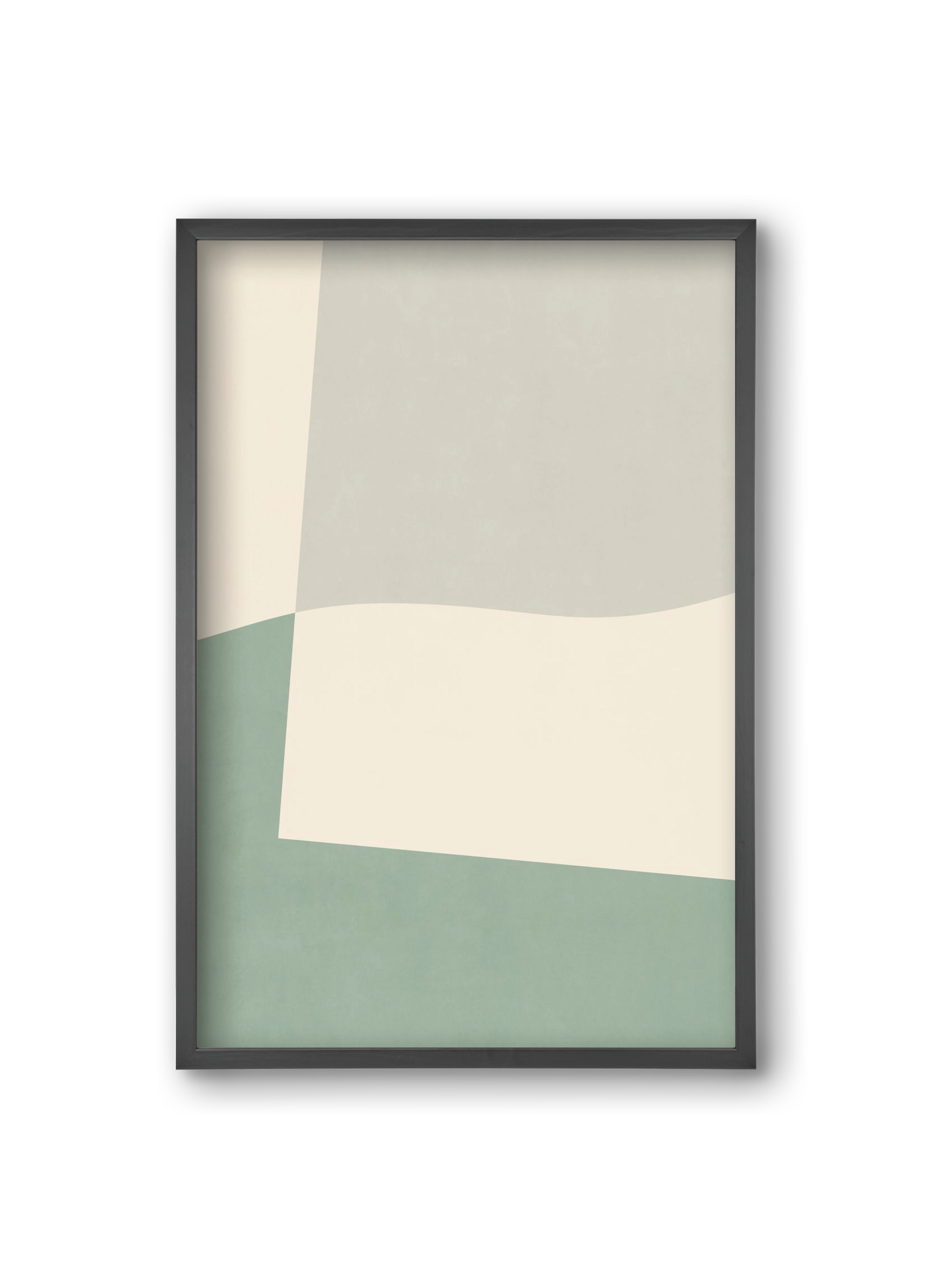 Composition of Geometric Shapes - V02, 20x30 cm (20x30 cm), Fekete keret