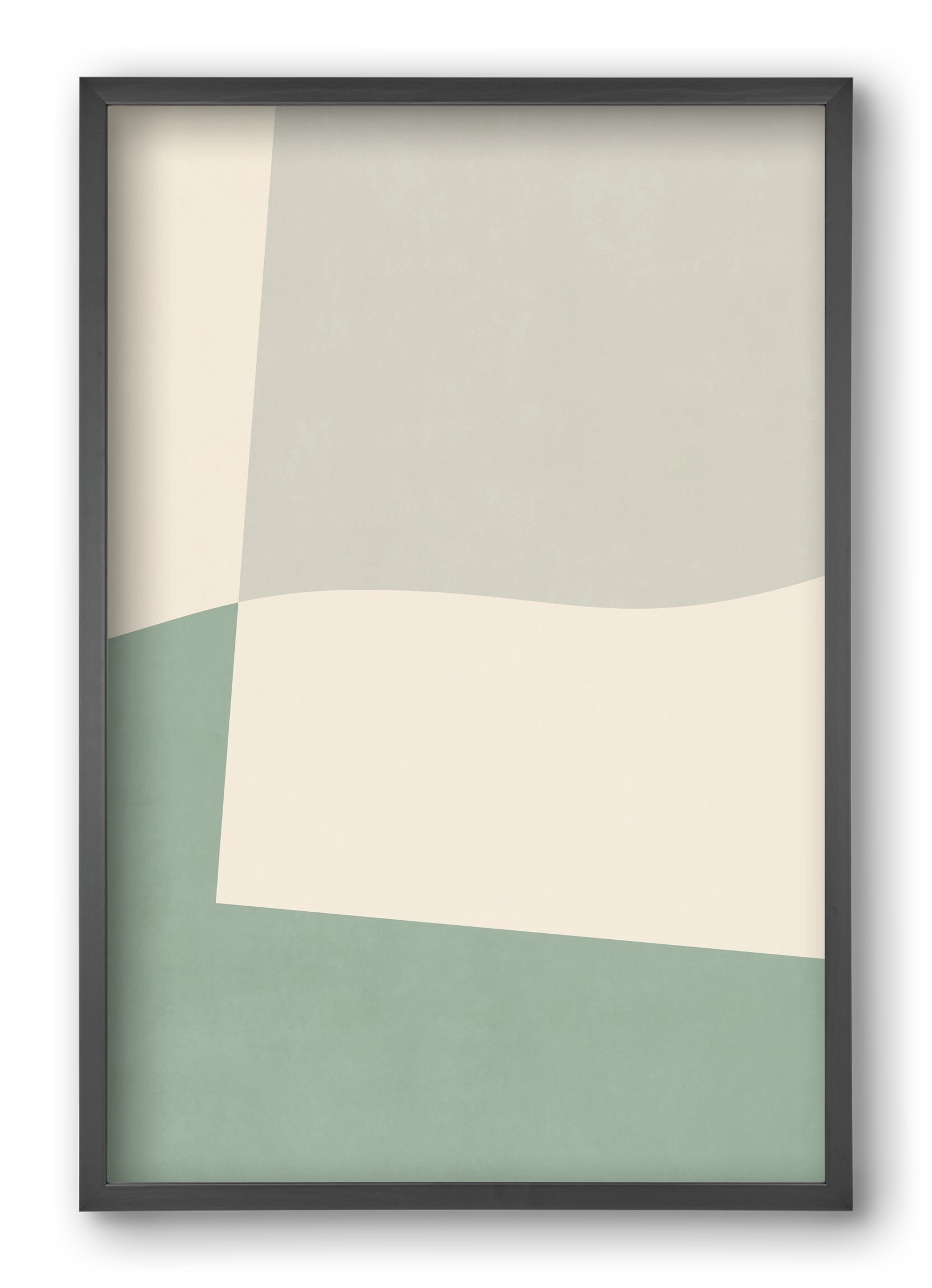 Composition of Geometric Shapes - V02, 40x60 cm (40x60 cm), Fekete keret