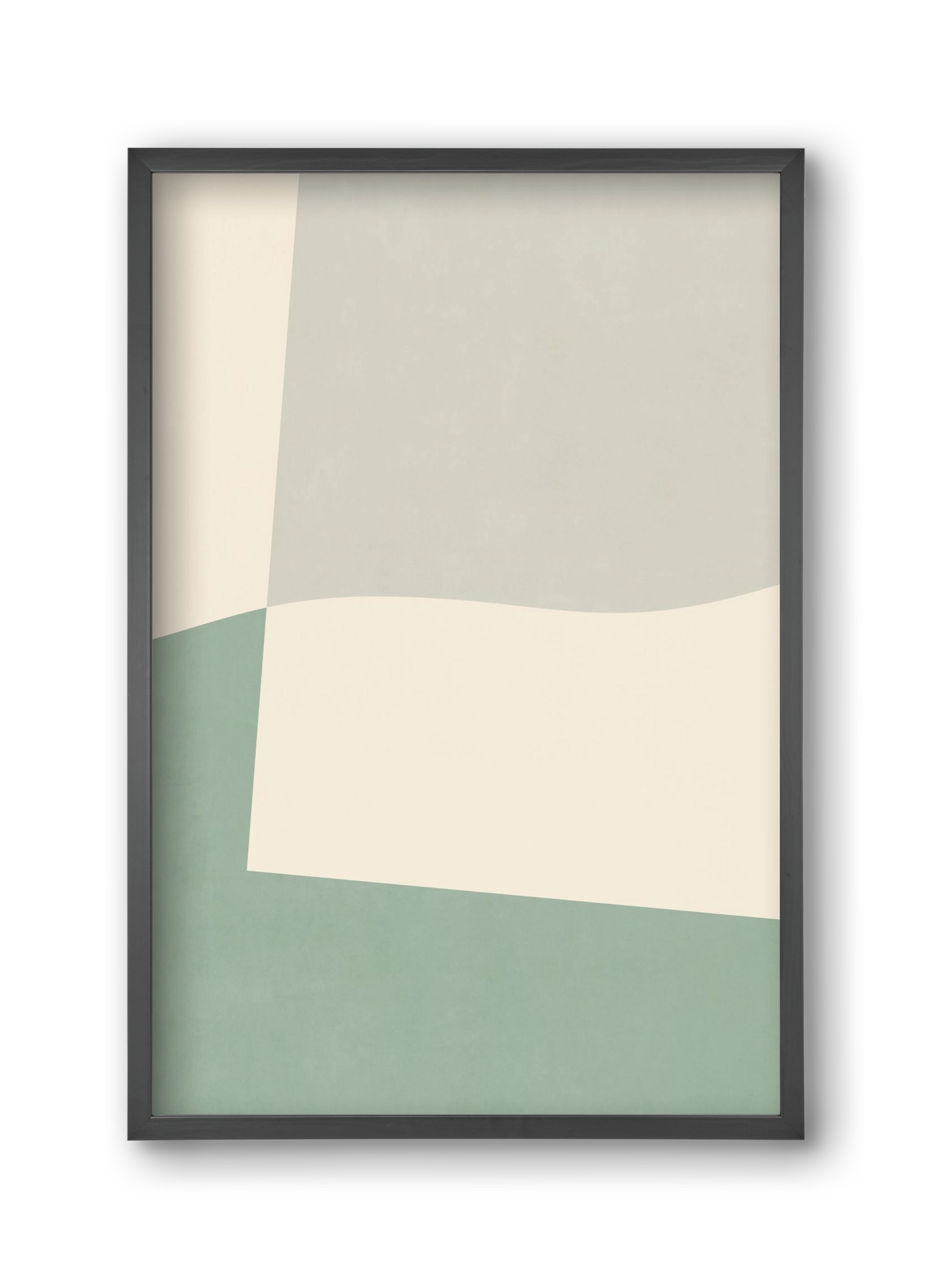 Composition of Geometric Shapes - V02, 30x45 cm (30x45 cm), Fekete keret