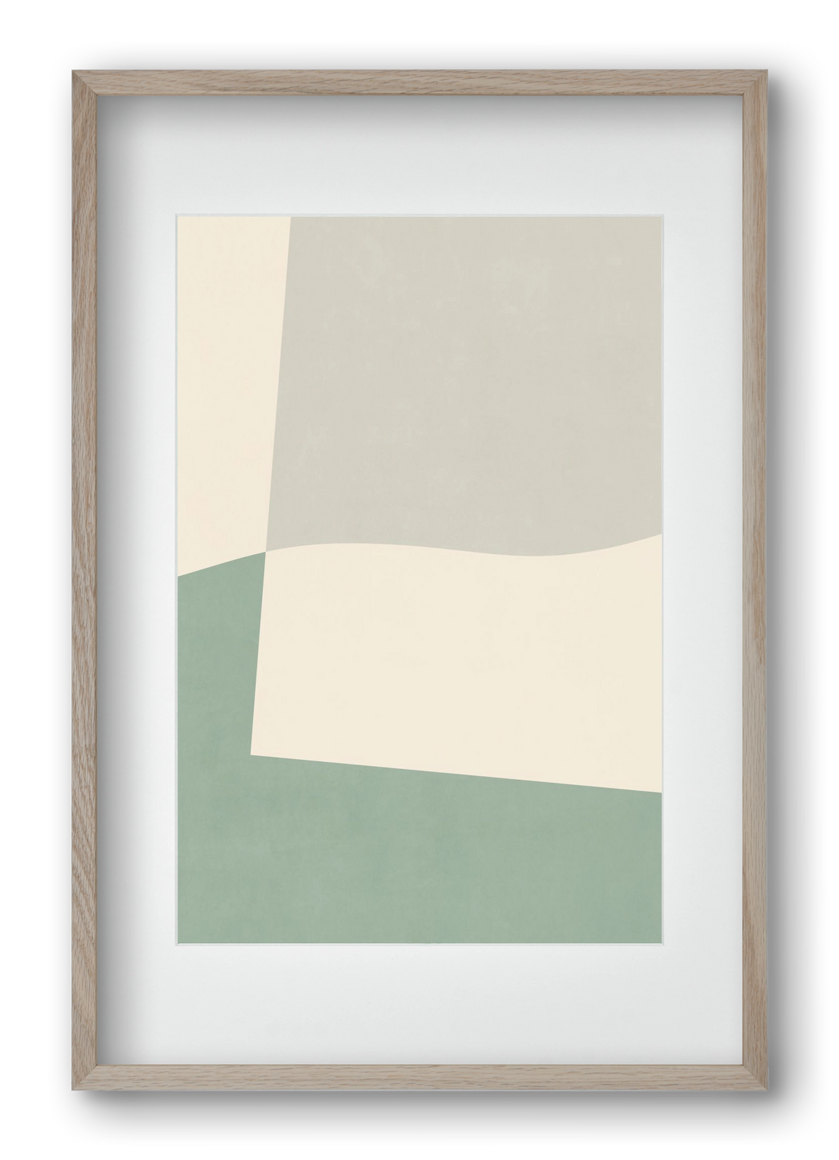 Composition of Geometric Shapes - V02, 40x60 cm (30x45 cm), Tölgy keret, paszpartuval