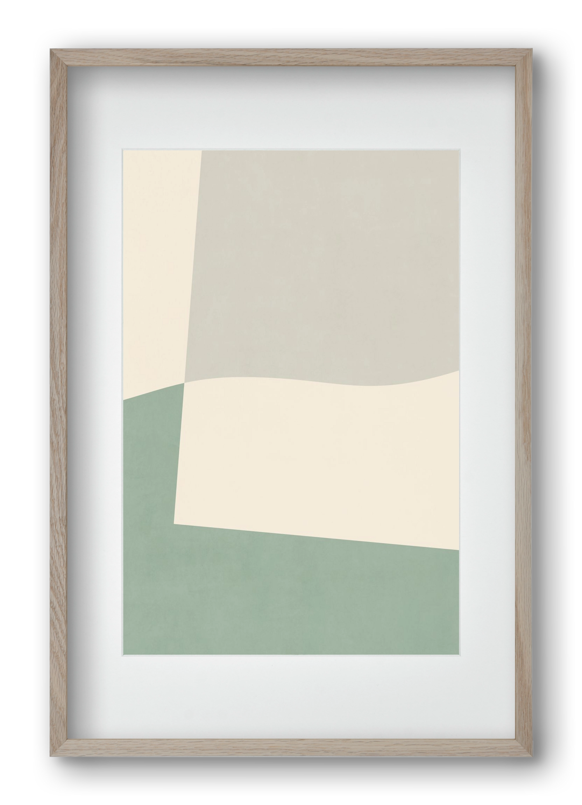 Composition of Geometric Shapes - V02, 40x60 cm (30x45 cm), Tölgy keret, paszpartuval