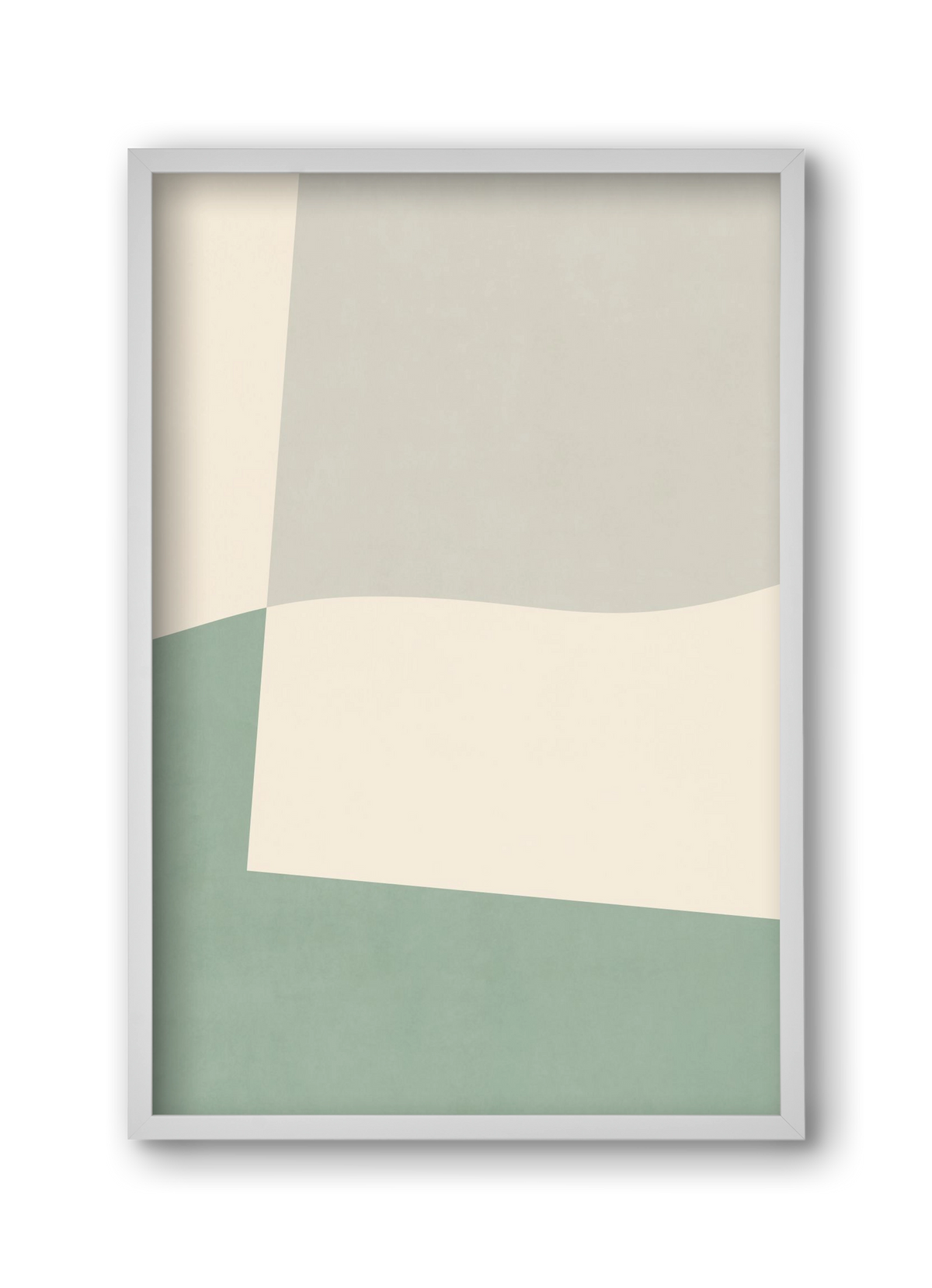 Composition of Geometric Shapes - V02, 30x45 cm (30x45 cm), Fehér keret