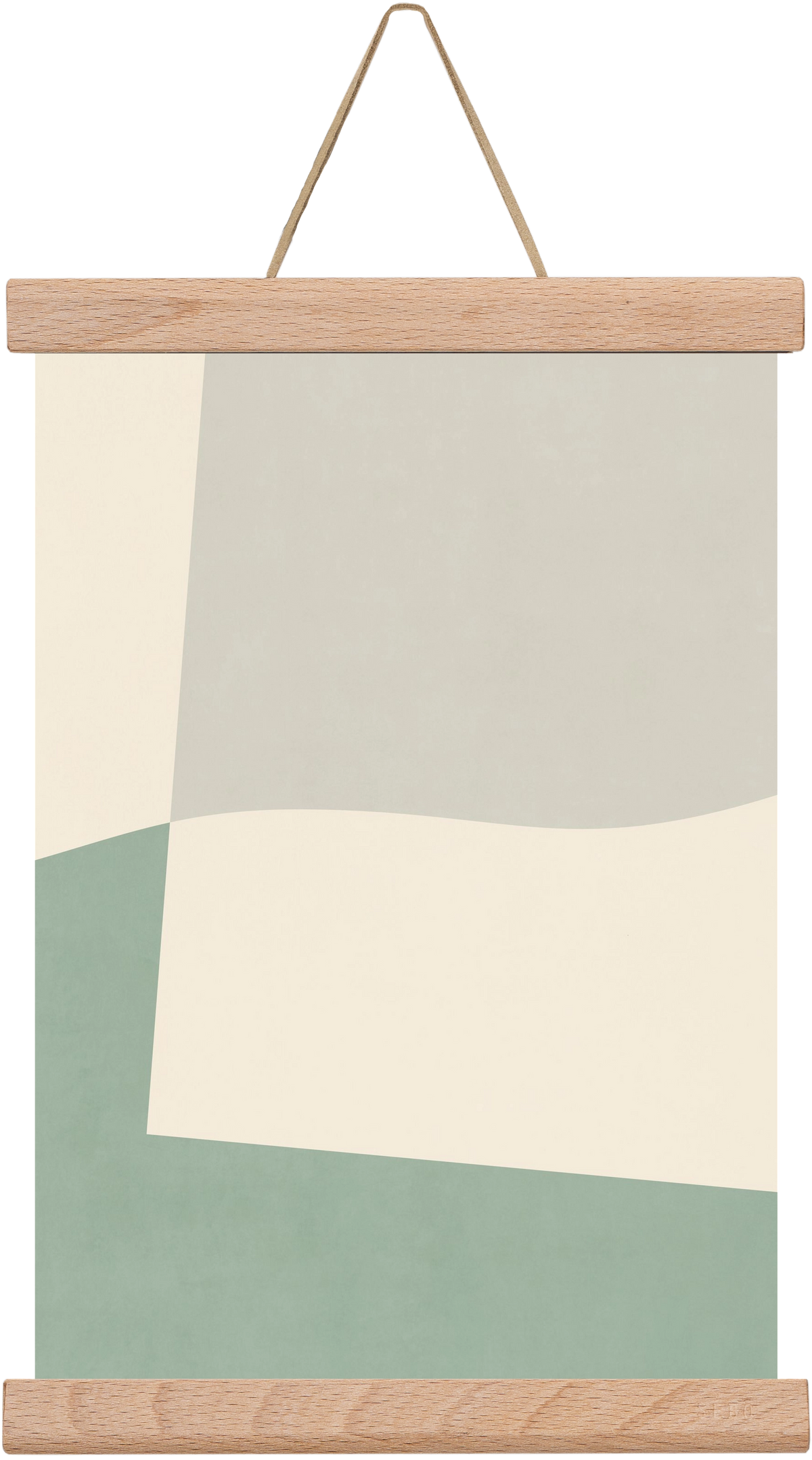 Composition of Geometric Shapes - V02, 20x30 cm (20x30 cm), Tölgy akasztó